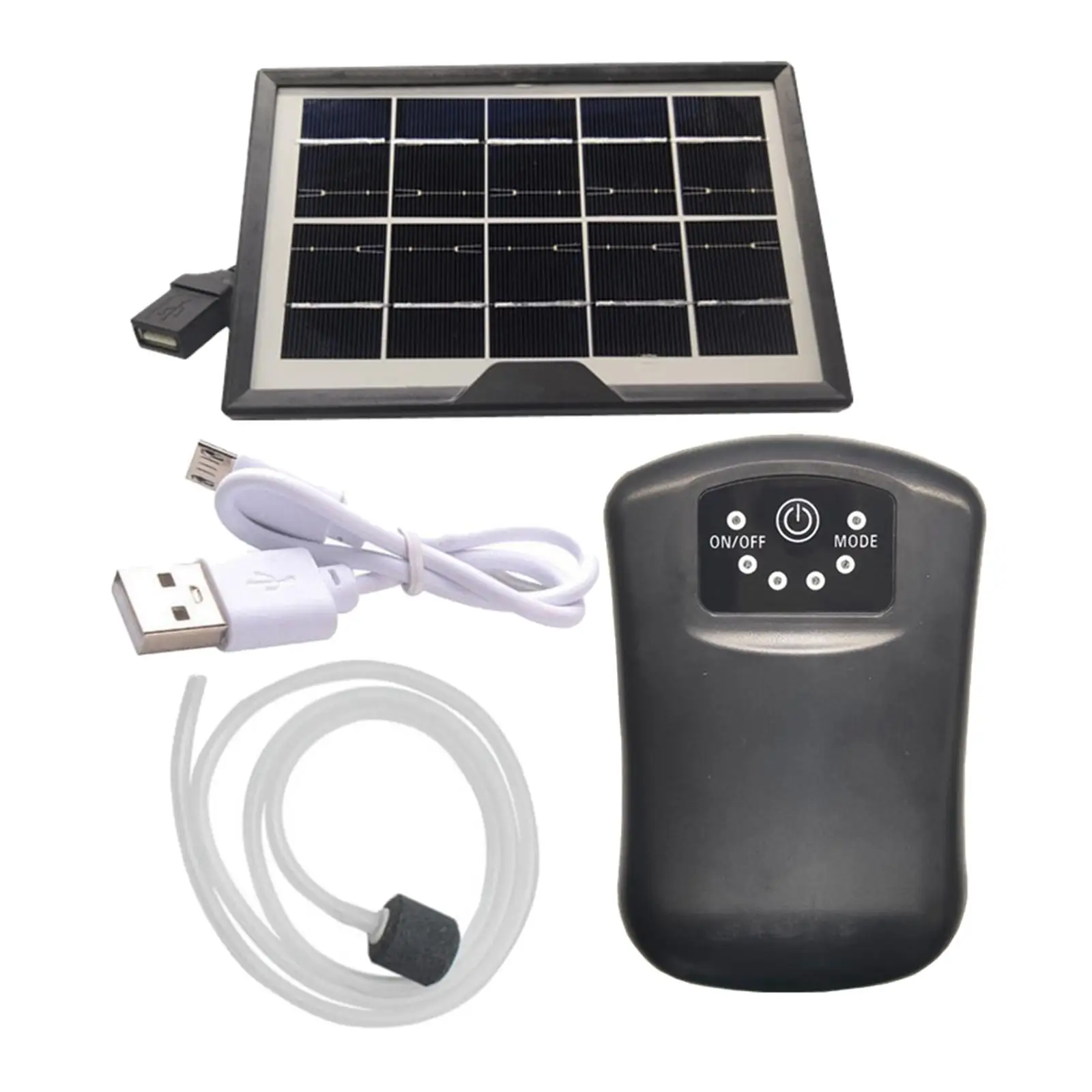 Outdoor Air Oxygen Pump Aerator Solar Oxygenator Aquarium Air Pump for Landscape Decoration