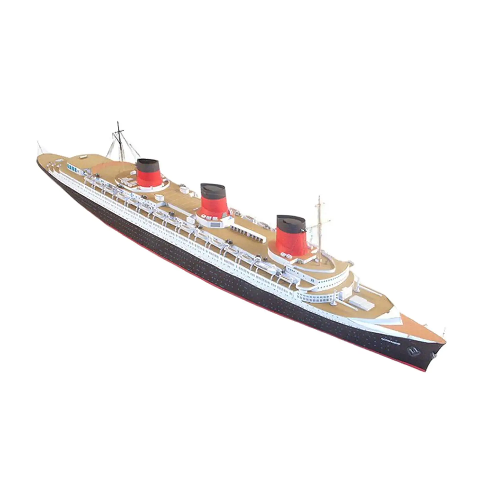 Paper Model Ship 1/400 DIY Assemble Boat for Birthday Gift Education Boys