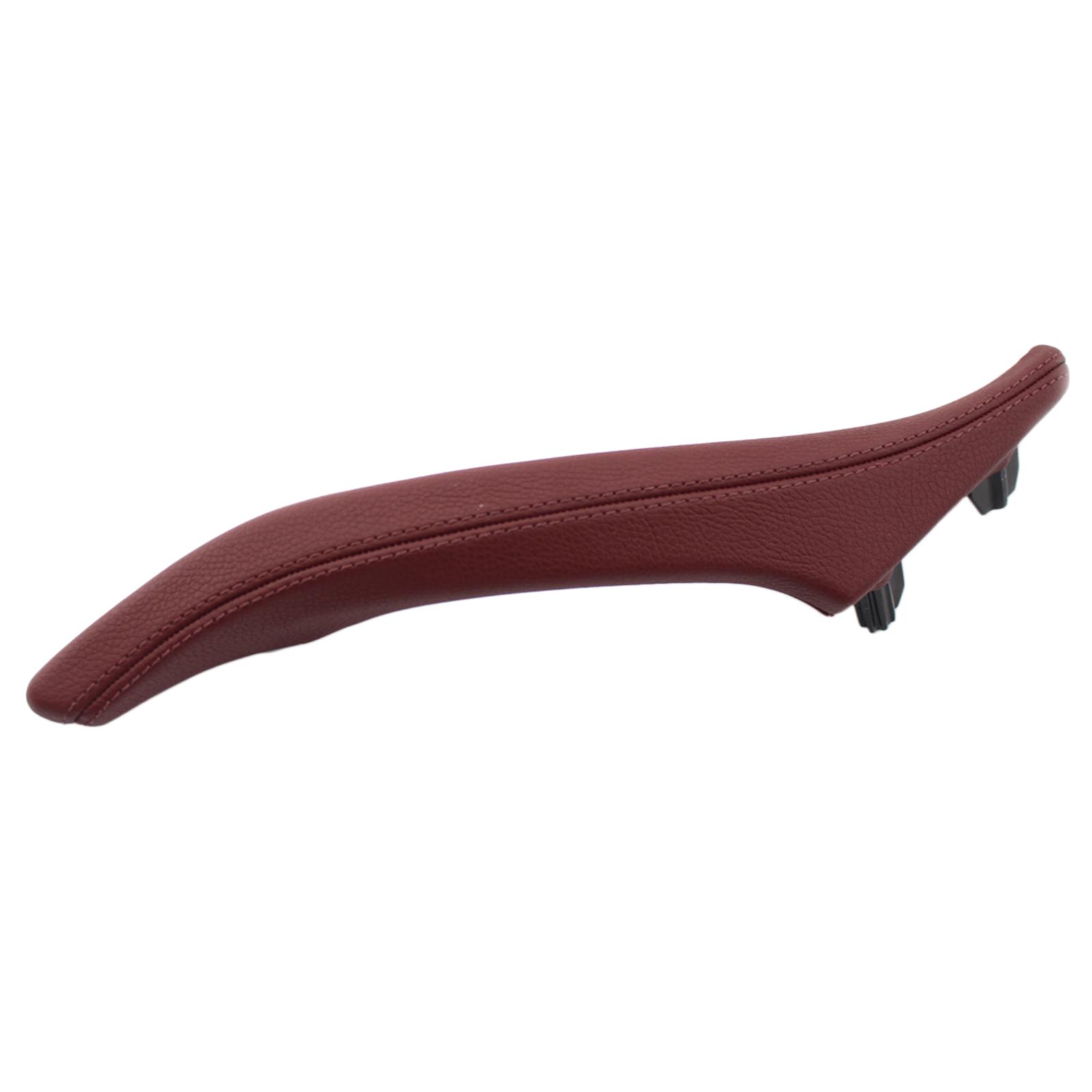 Interior Door Pull Handle Panel Right Passenger Side Grab Trim Cover Fit for BMW 5 Series F10 F11 10-16 Accessories Wine Red