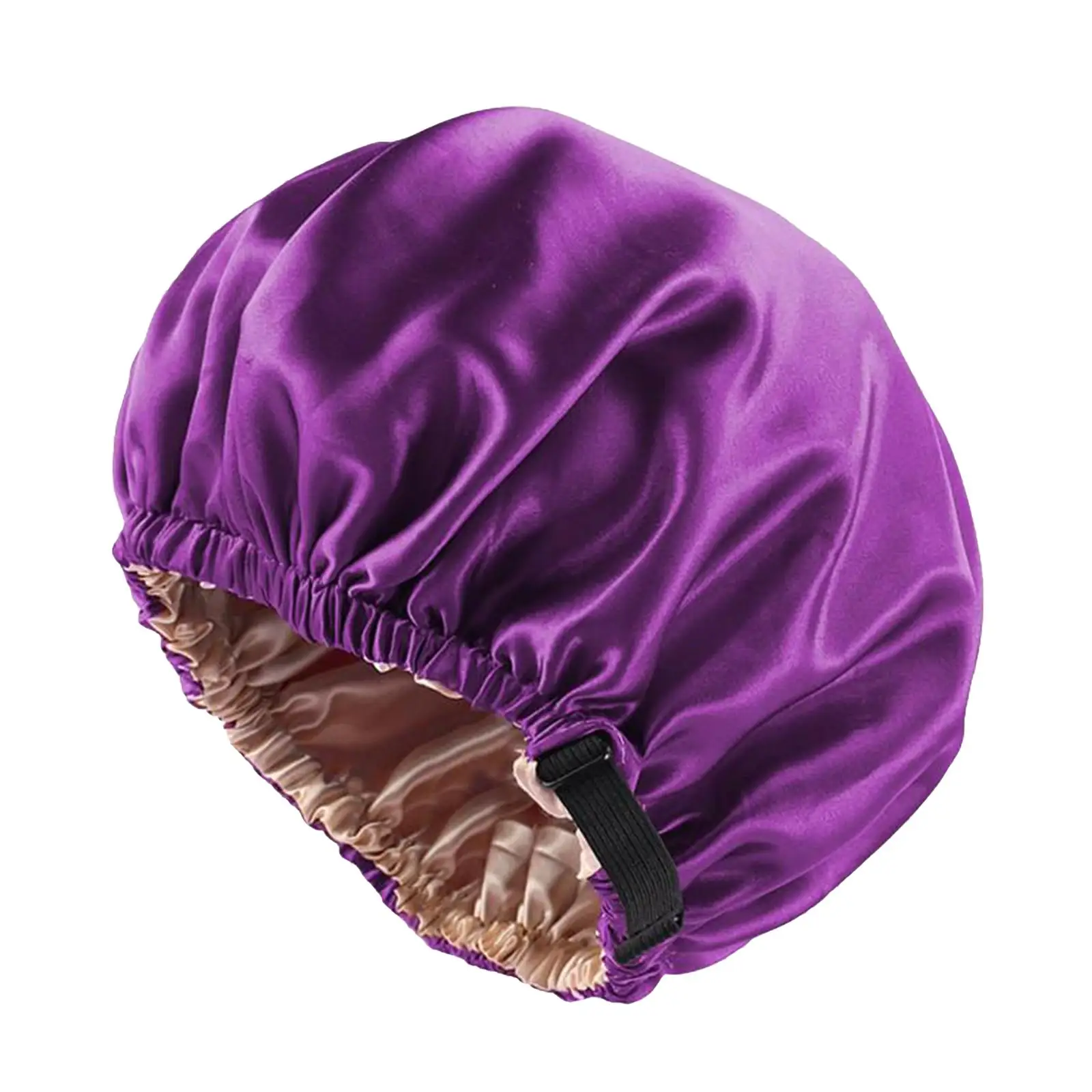 Women Ladies Silky Bonnet Reversible Sleep Cap Elastic Band Chemo Hat Shower Cap