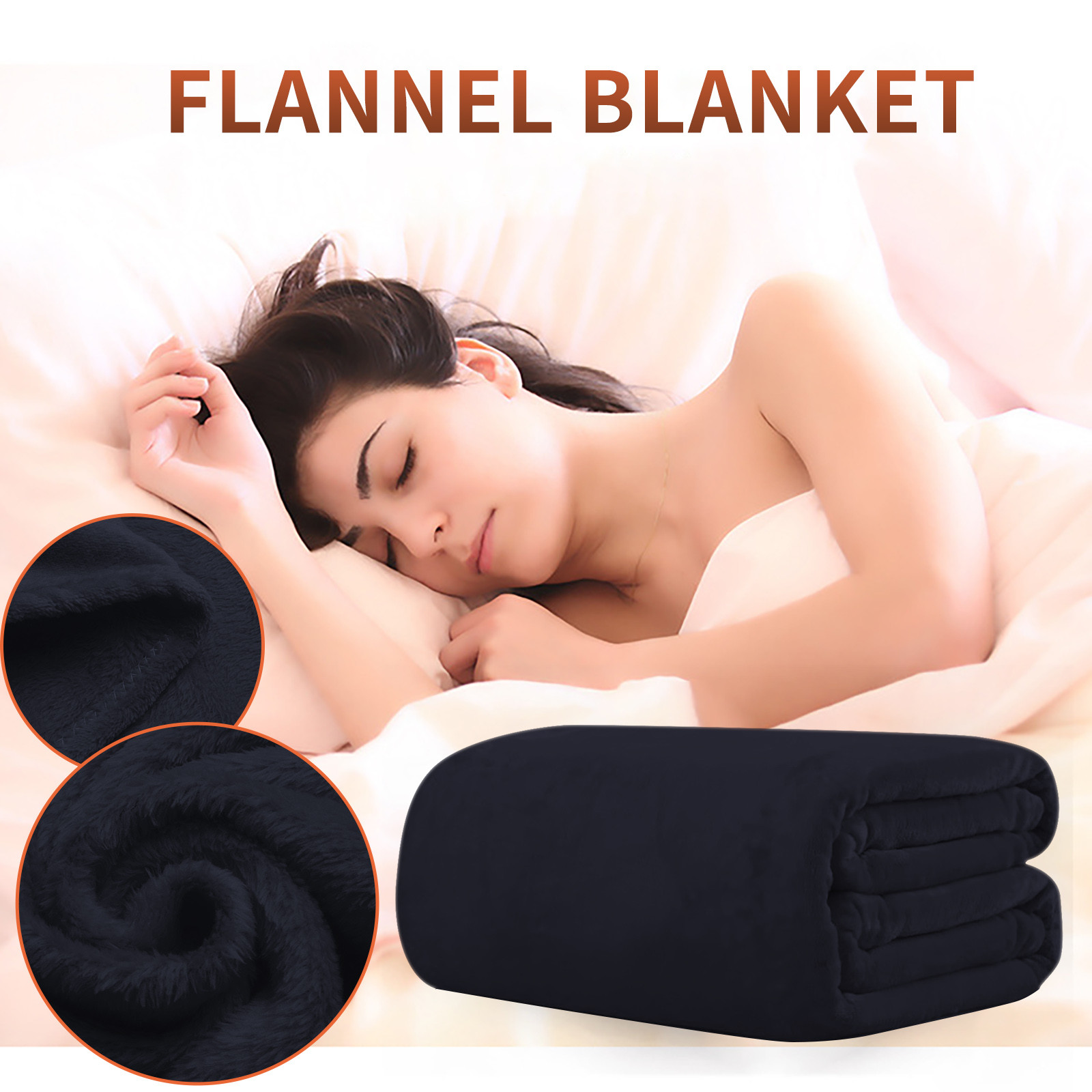 Title 5, Soft Warm Coral Fleece Blanket Winter Sheet Bed...