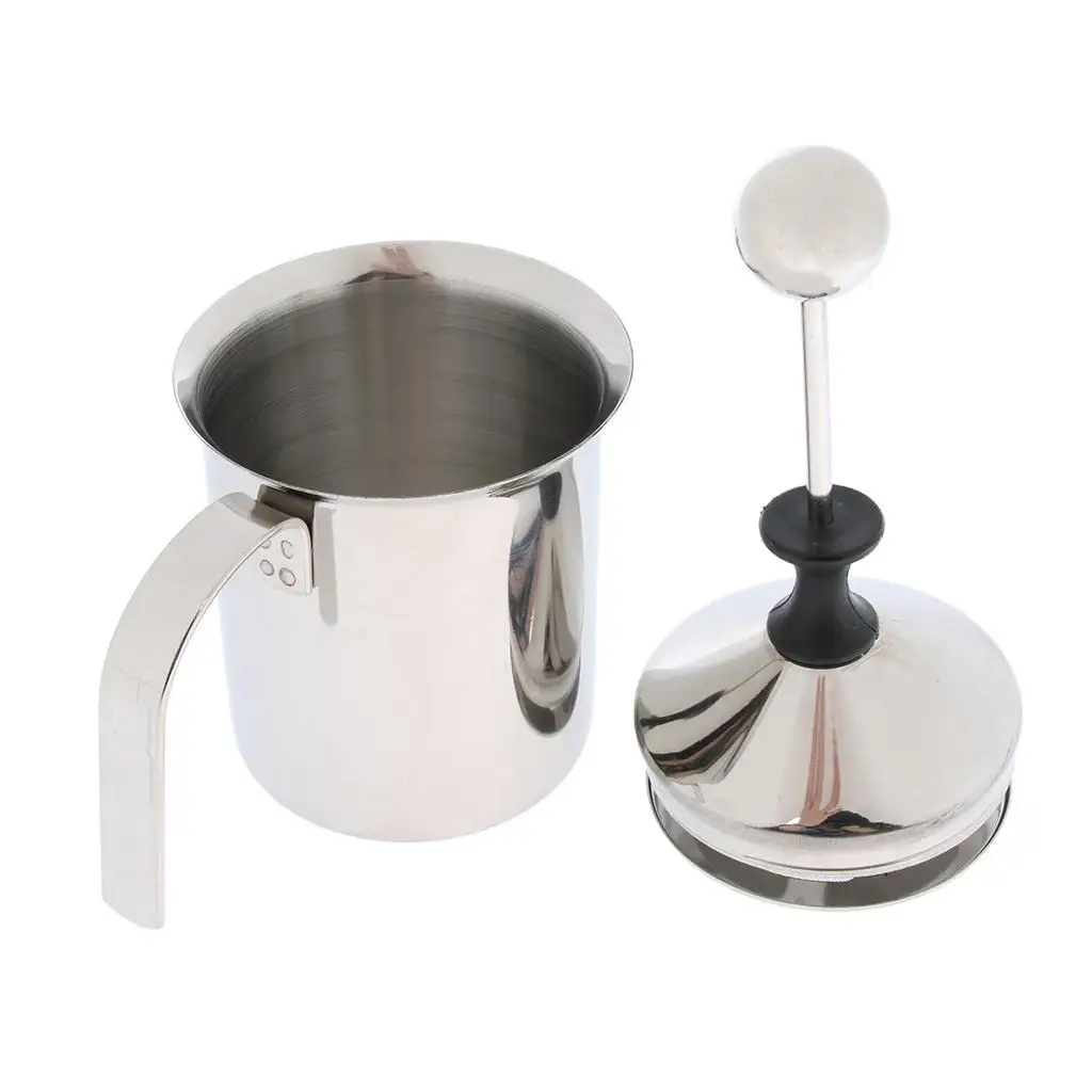 Manual Milk Frother Stainless Double Mesh 400ml/800ml