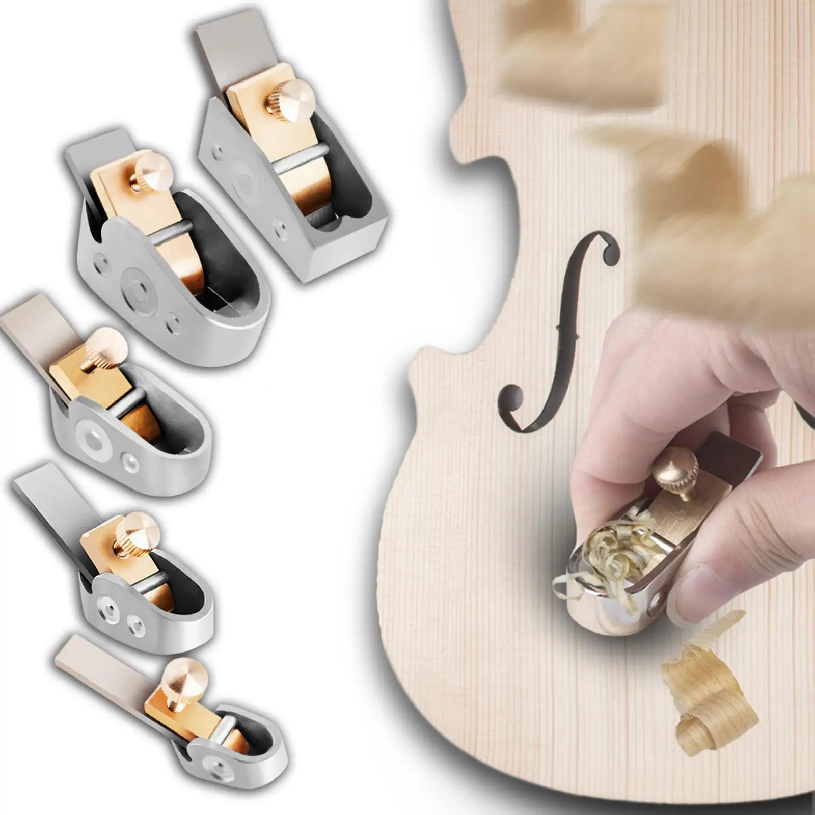 Violin Thumb Planer Music Instrument Accesssory Thumb Plane Finger Planer for DIY Violin Surface Smoothing