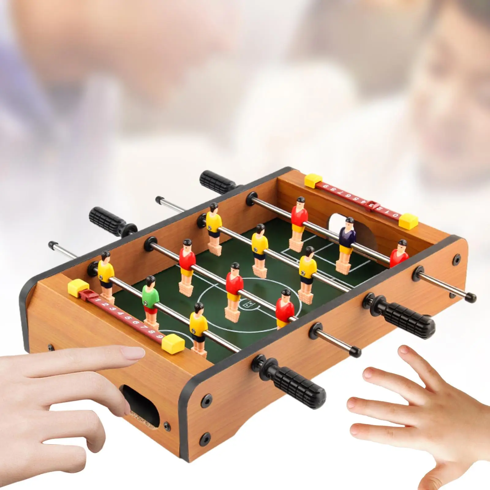 Compact Mini Tabletop Soccer Game, Tabletop Foosball Table, Portable Recreational Hand Soccer
