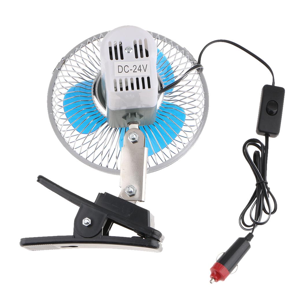 24V Dashboard Oscillating Vehicle Car Van Fan