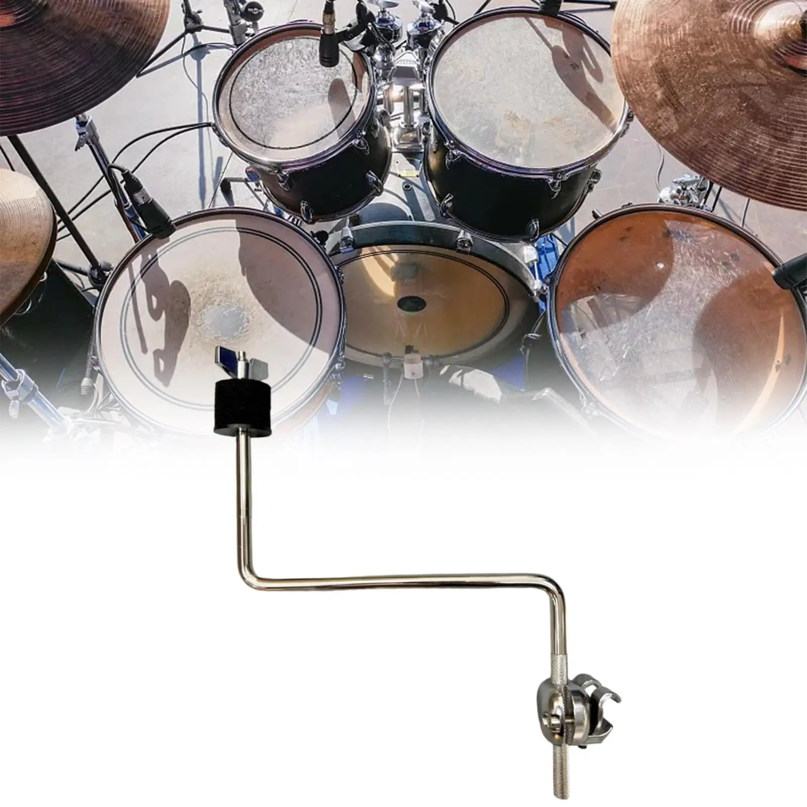 Cymbal Mount Adjustable Strong Easy to Install Accessories Replacements Drum Clamp Holder Cymbal Expand Arm Cymbal Stands Clips