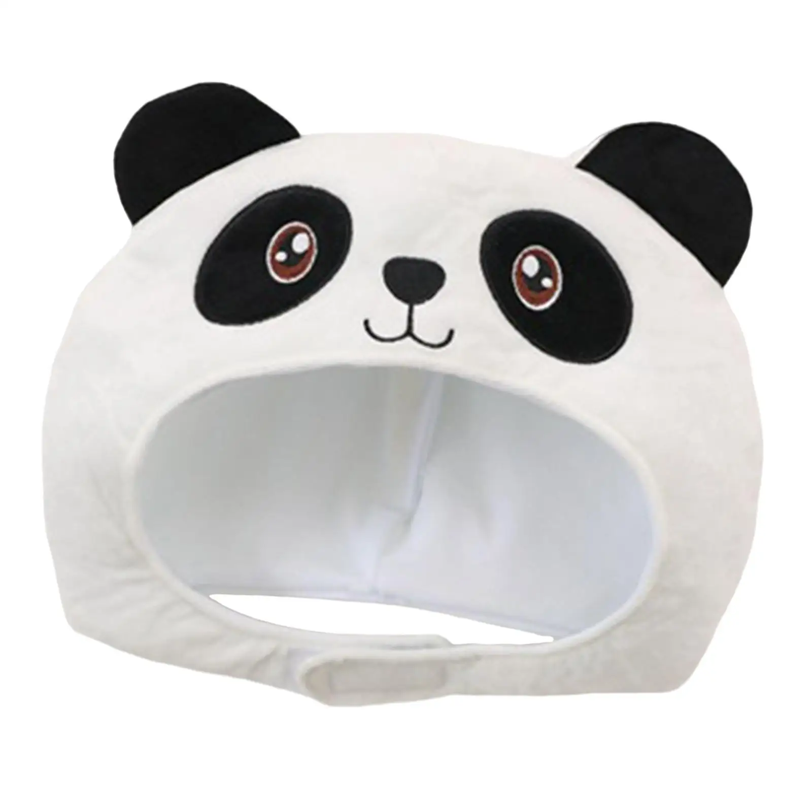 Cute Plush Panda Hat Funny Novelty Winter Ski Headgear Hood Cap for Photo Props Halloween Dress up Party Costume