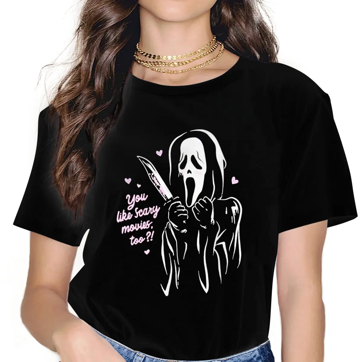 You Like Scary Movies Tee Scream Horror Movie Women T Shirt Gothic Unisex O-Neck TShirt Harajuku -Sf30204e2a66c441a93a2fe4fbd002769d
