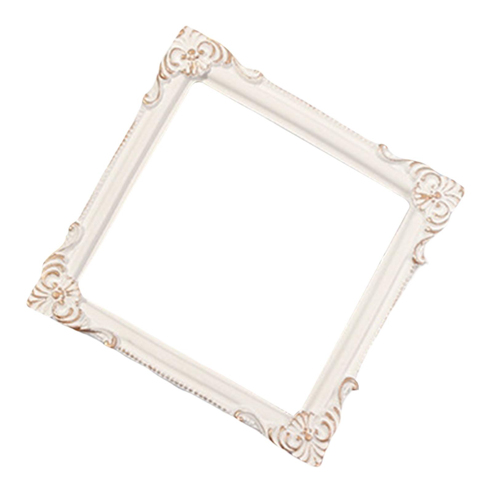 Resin Photo Frame Wall Mounting Decorative Attractive Antique Picture Frame for Office Bedroom Desk Photo Gallery Decoration