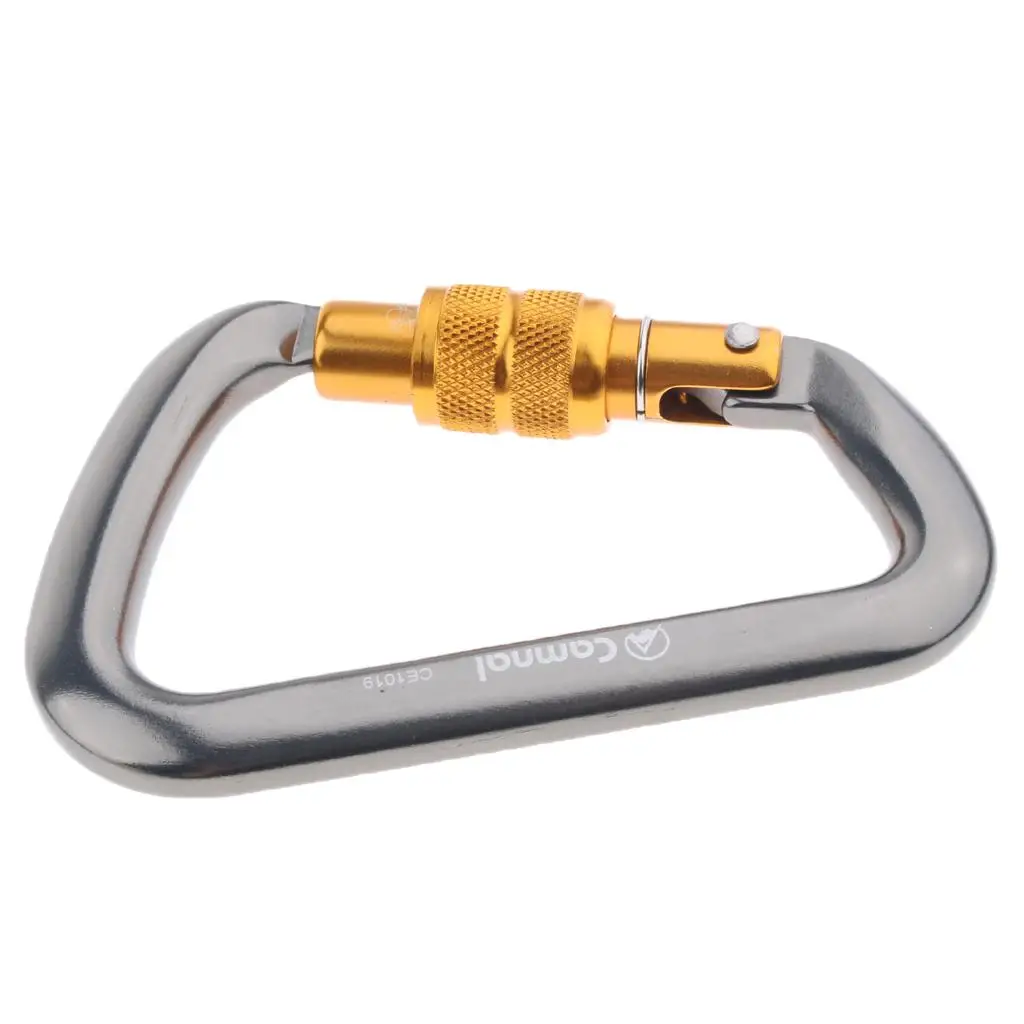 High Strength Screwgate Carabiner Rock Climbing Screw Locking Auto Lock Karabiner Outdoor Sports Hardware Tool