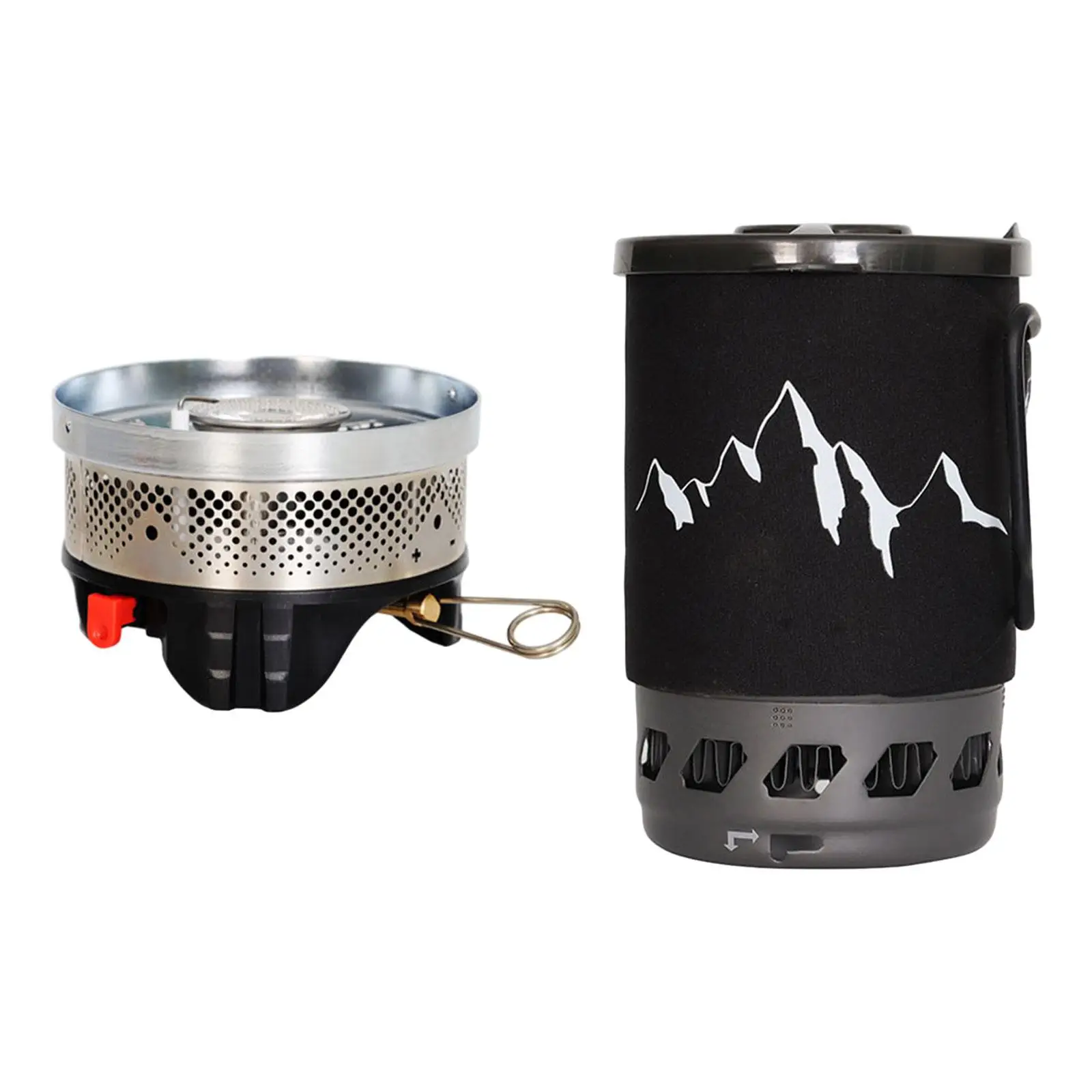 Camping Gas Stove with Carrying Bag Outdoor Stove Ultralight Backpacking Stove Gas Burner for BBQ Picnic Garden Hiking Cooking