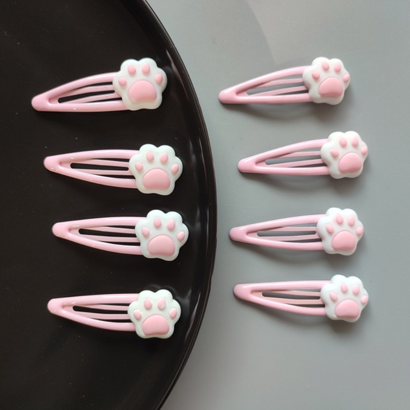 M2EA Cartoon Paw Form Haarnadeln Heißer Mädchen Cartoon Haar Clip Kopfschmuck Y2k Stil Cartoon Paw Haar Clip für Frau – Detail 7