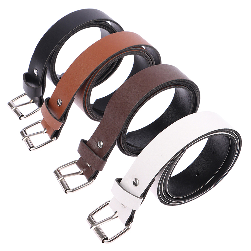 Title 7, 1Pc 100CM Leather Belt Fashion Waist Belts Meta...