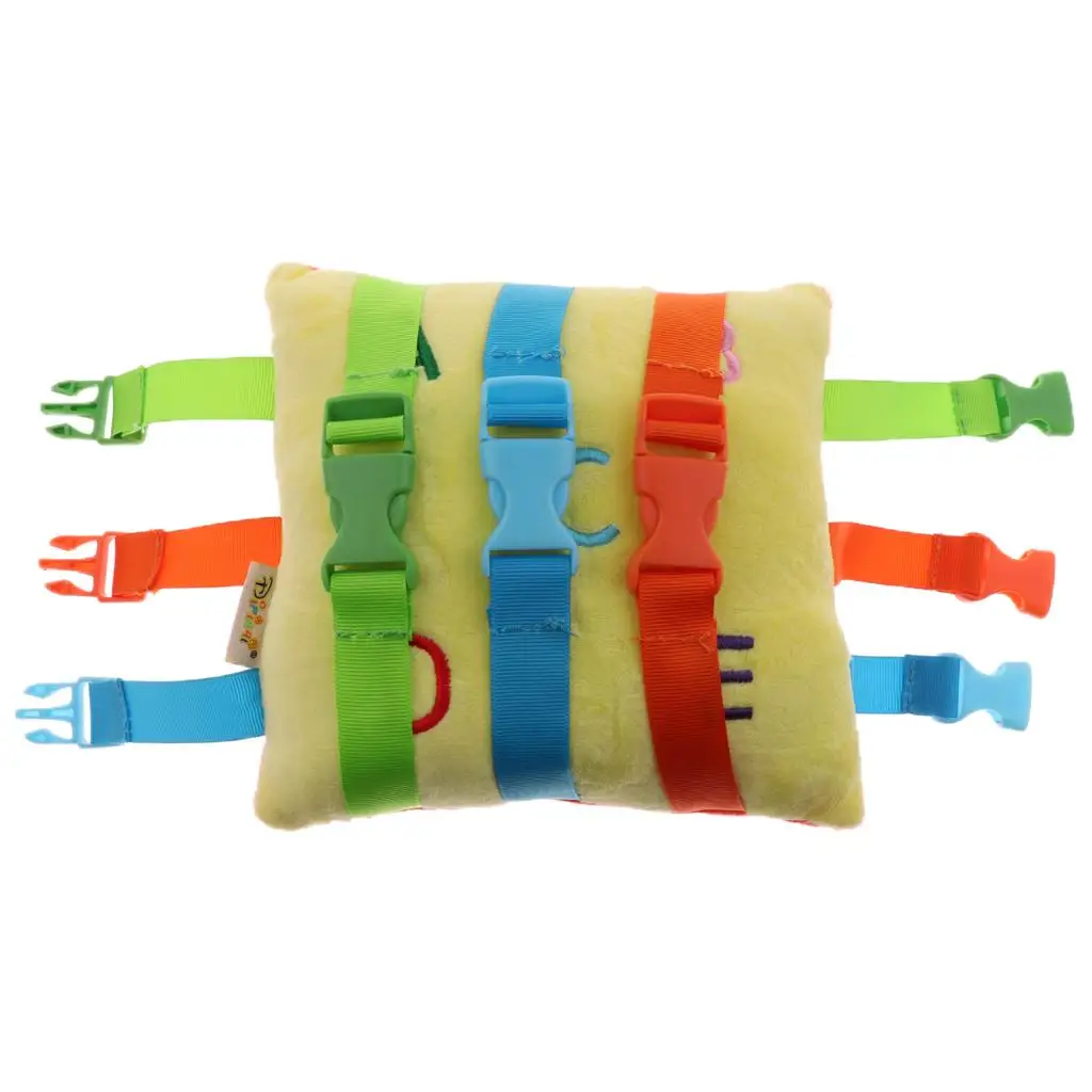 Soft Buckle Pillow - Learn To Dress Baby Basic Life Skill Educational Toys