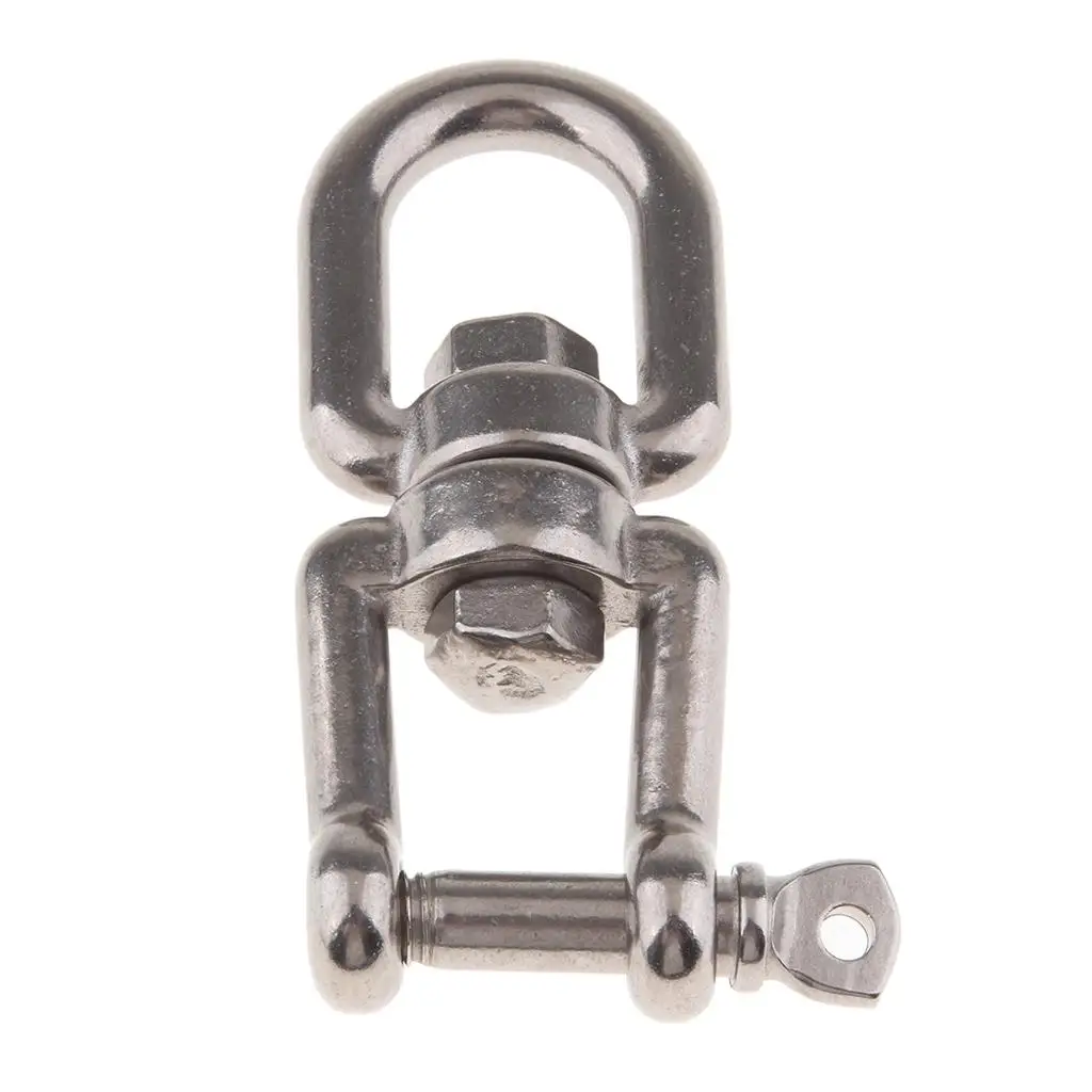 8mm Stainless Steel Swivel Snap Shackle with Swivel Eye Surface Polish,