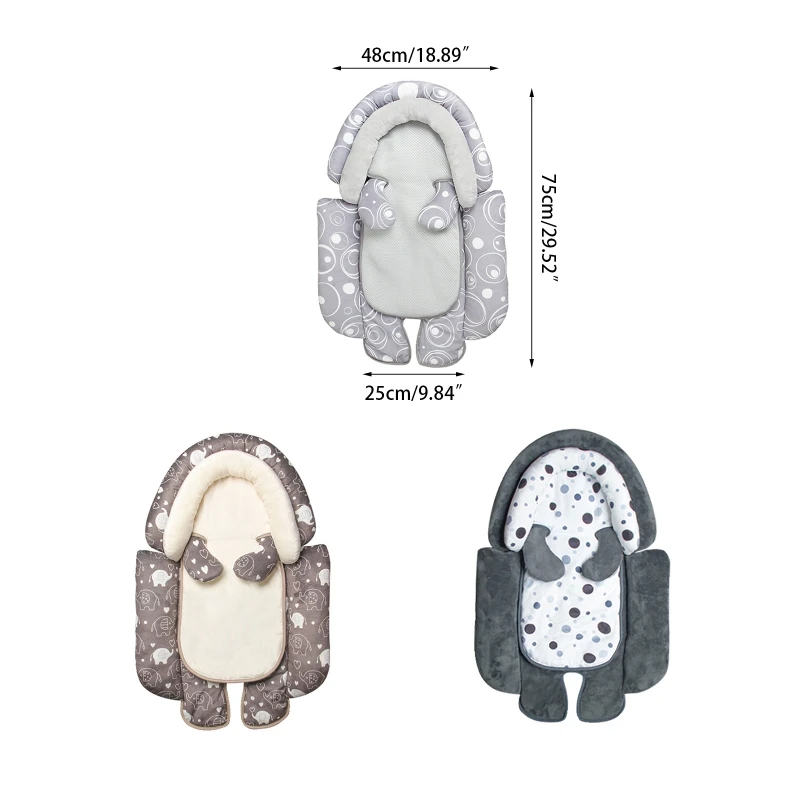 baby stroller cover for winter 2 in 1 Detachable Baby Stroller Cushion Infant Car Seat Insert Liner Cushion Head Body Support Pillow Pram Mattress Mesh Breatha baby stroller accessories best