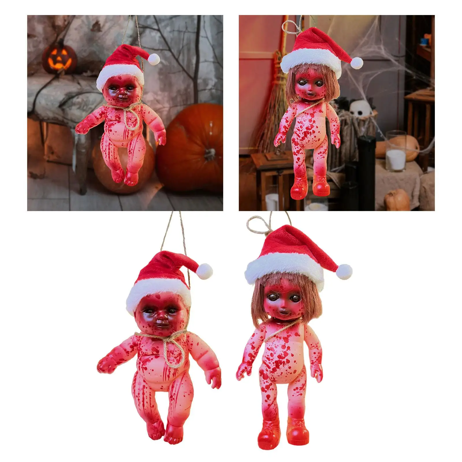 Halloween Creepy Dolls for Christmas Decoration Masquerade Anniversary