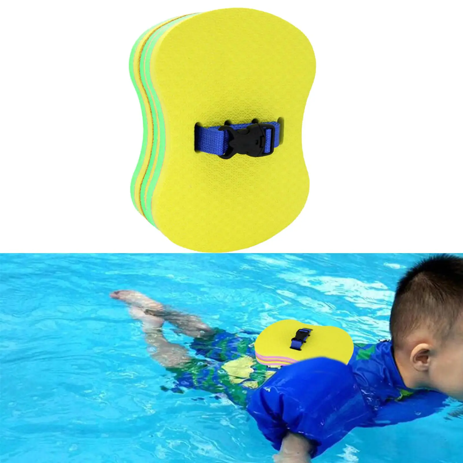 Adjustable Back Foam Floating Belt Waist Comfortable Swimming Aid Safety Safety Board Buoyancy with Split Layers Summer
