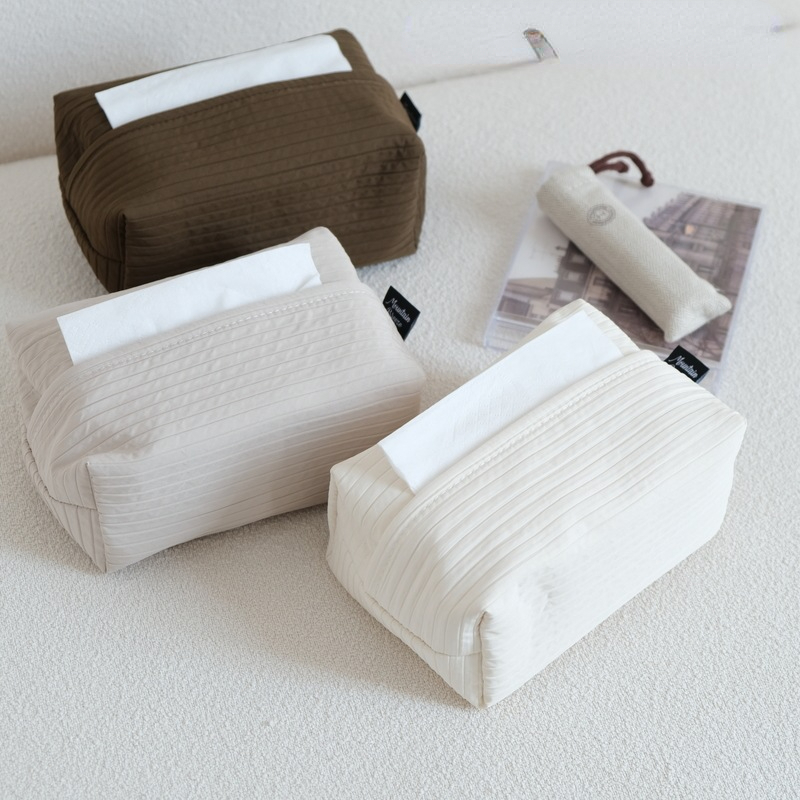 Simple High-end Tissue Box Dining Table Living Room Paper Box High-end Hand Towel Box Desktop Storage Drop Shipping