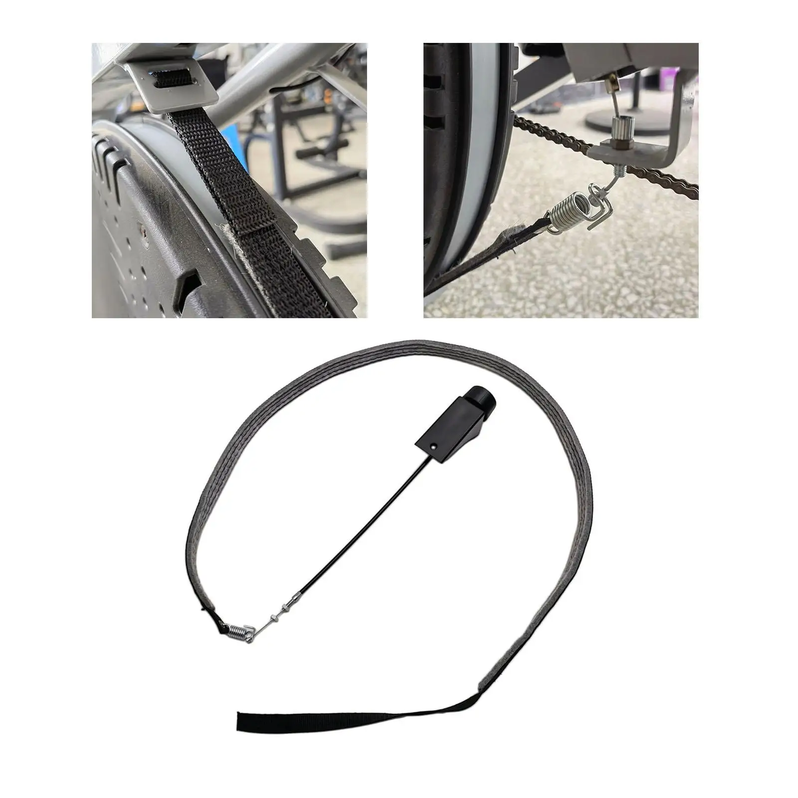 Strength Training Resistance Belt Home Exercising Length 47inch Gym Exercise Bike Friction Belt Strap Fitness Bike Friction Band