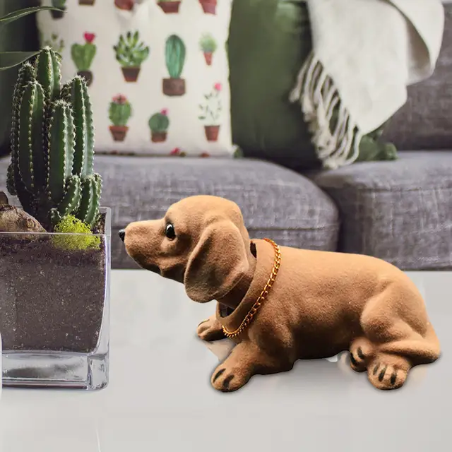 Kreative Bobble Kopf Hund Figur Ornament Statue Nette Schütteln