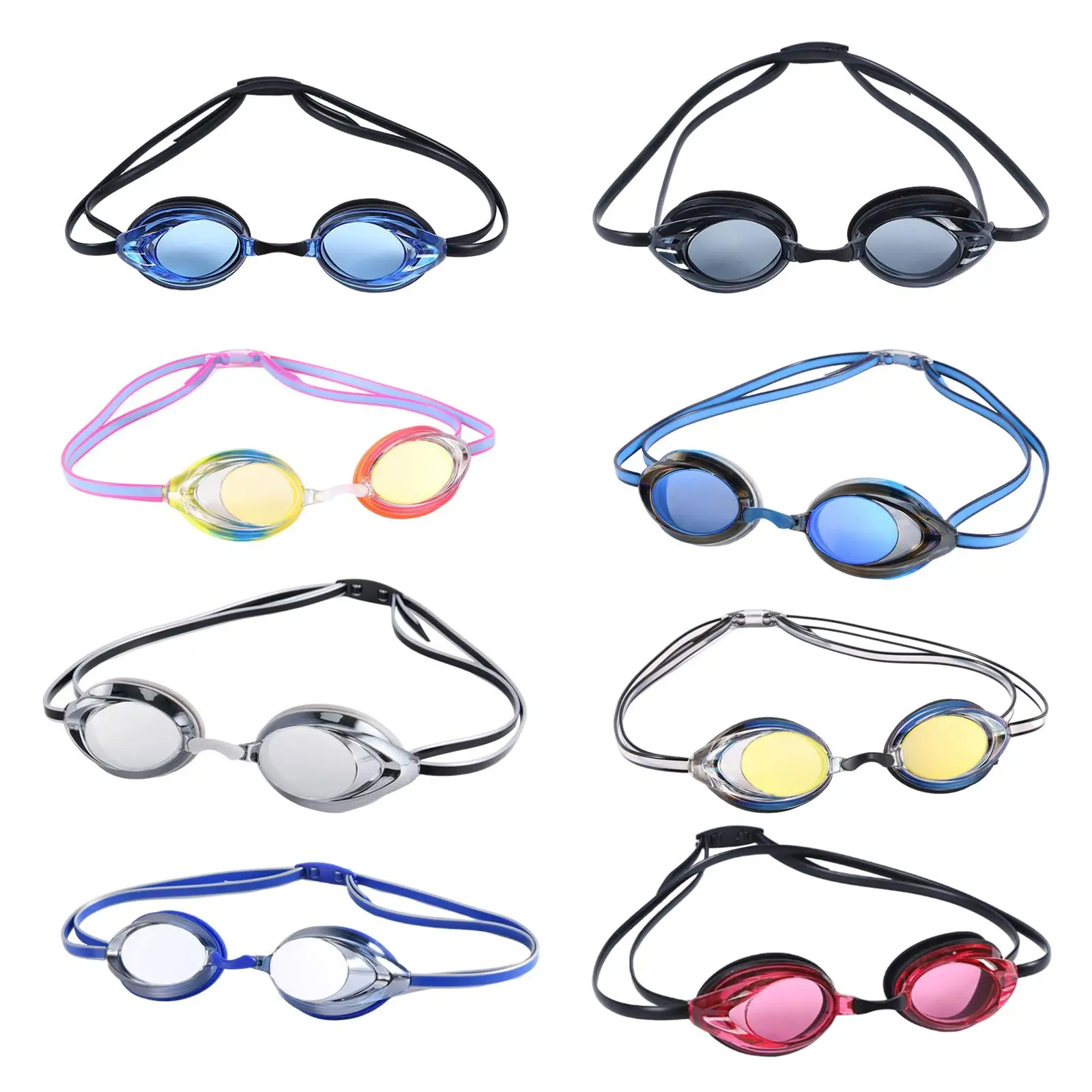 Water Glasses Professional Swimming Goggles Adults Waterproof Swim Protection Anti Fog Adjustable Glasses Water