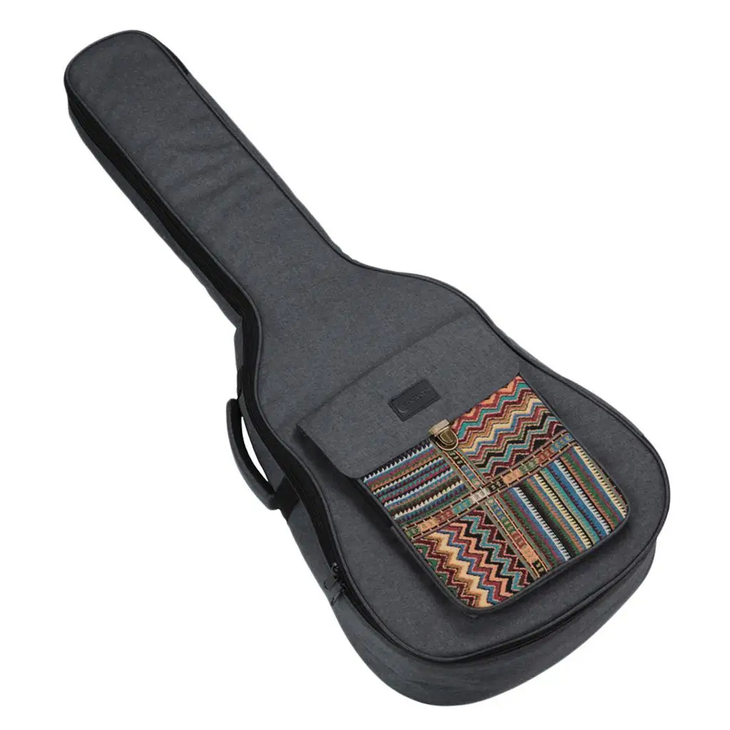 Padded Soft Folk Guitar Gig Bag for 40/41inch Storage Case Handbag Accs