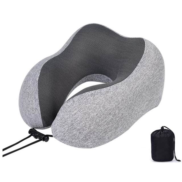 Natural Latex U Shape Neck Pillow for Car Travel, Office - China Neck  Pillow, Neck Massage Pillow