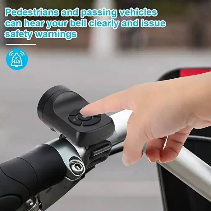 Description Picture 5 of item4 Mode Bike Electric Bell Horn Cycling USB Charging Motorcycle Ring Antitheft Waterproof Alarm Mountain Road Bicycle Accessories