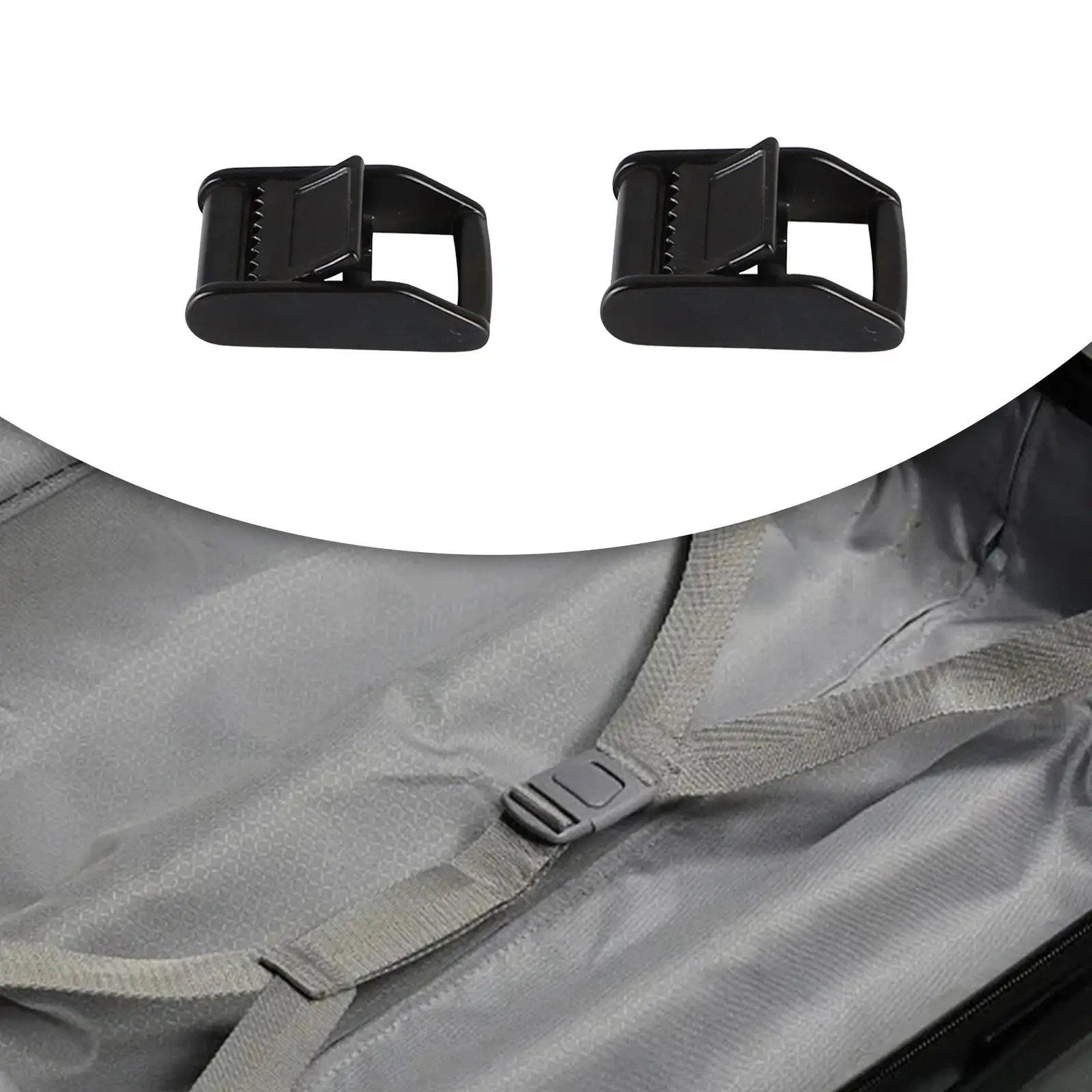 Webbing Buckle Sturdy Belt Buckle Hardware Binding Buckle for DIY Accessories Crafts Making Cargo Lashing Tightening Bags