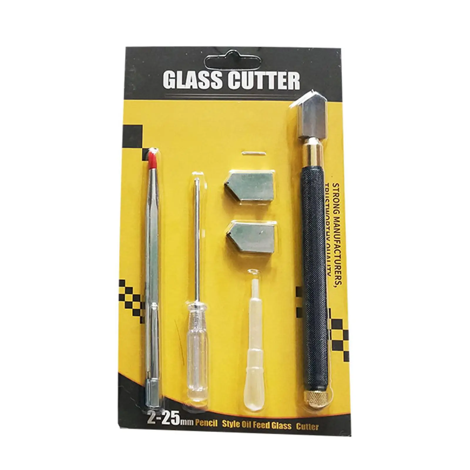 Glass Running Pliers Portable Glass Cutting Tool Kit for Key Fob Mosaics Stained Glass Hardware Install