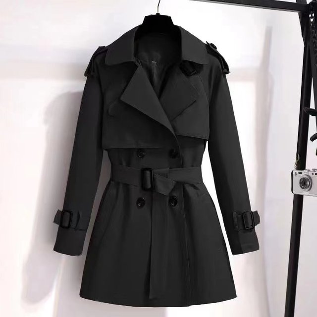 Stylish Black Double Faced Trench Coat Buttons For Women Perfect For Middle  To Long Winter Wear In Autumn And Winter From Biancanne, $216.23