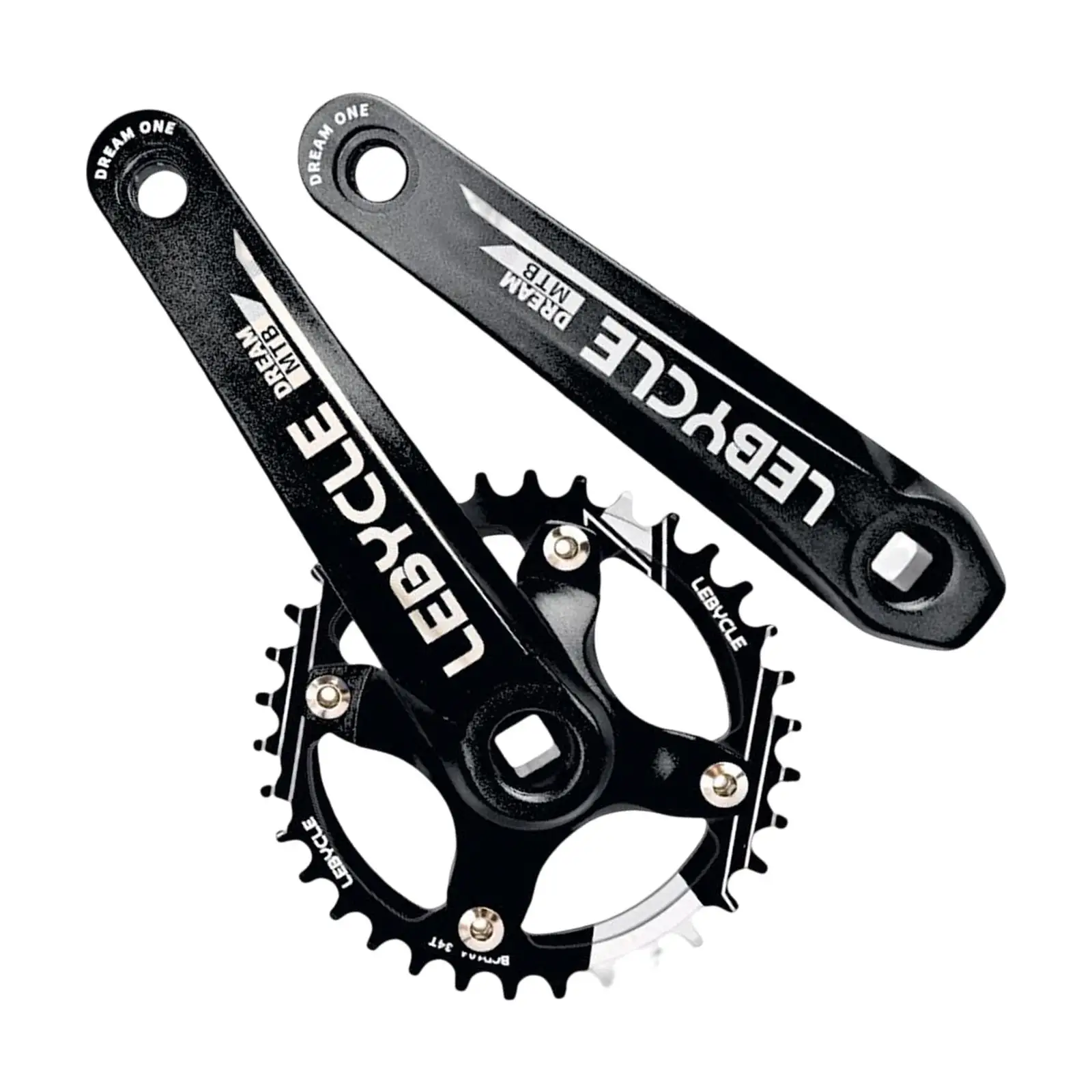 Lightweight Aluminum Bike Crankset Bike Crank Set Bike Crank Set Chainring 170mm