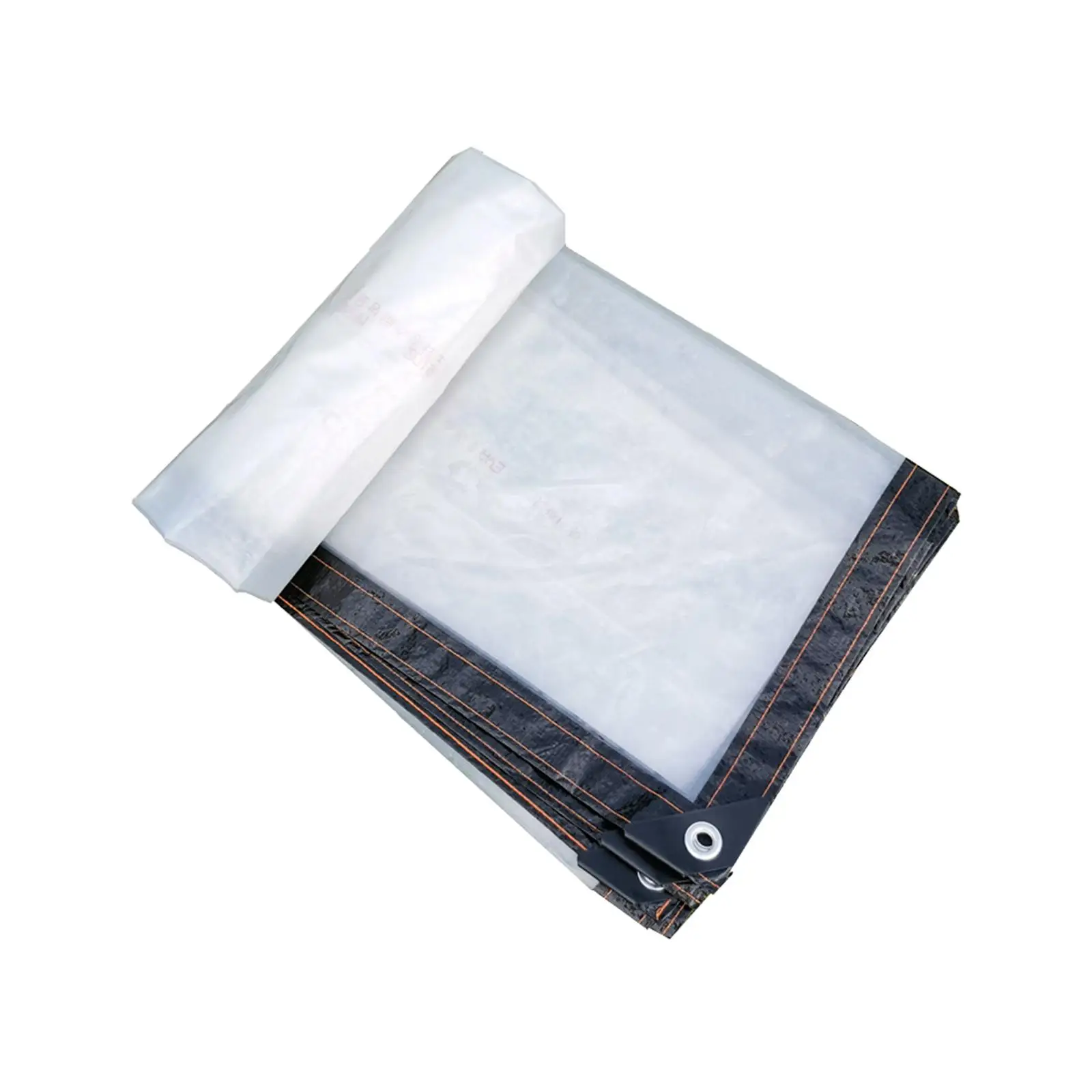 Clear Waterproof Tarp with Grommets Heavy Duty Reinforced Corners Tear Resistant