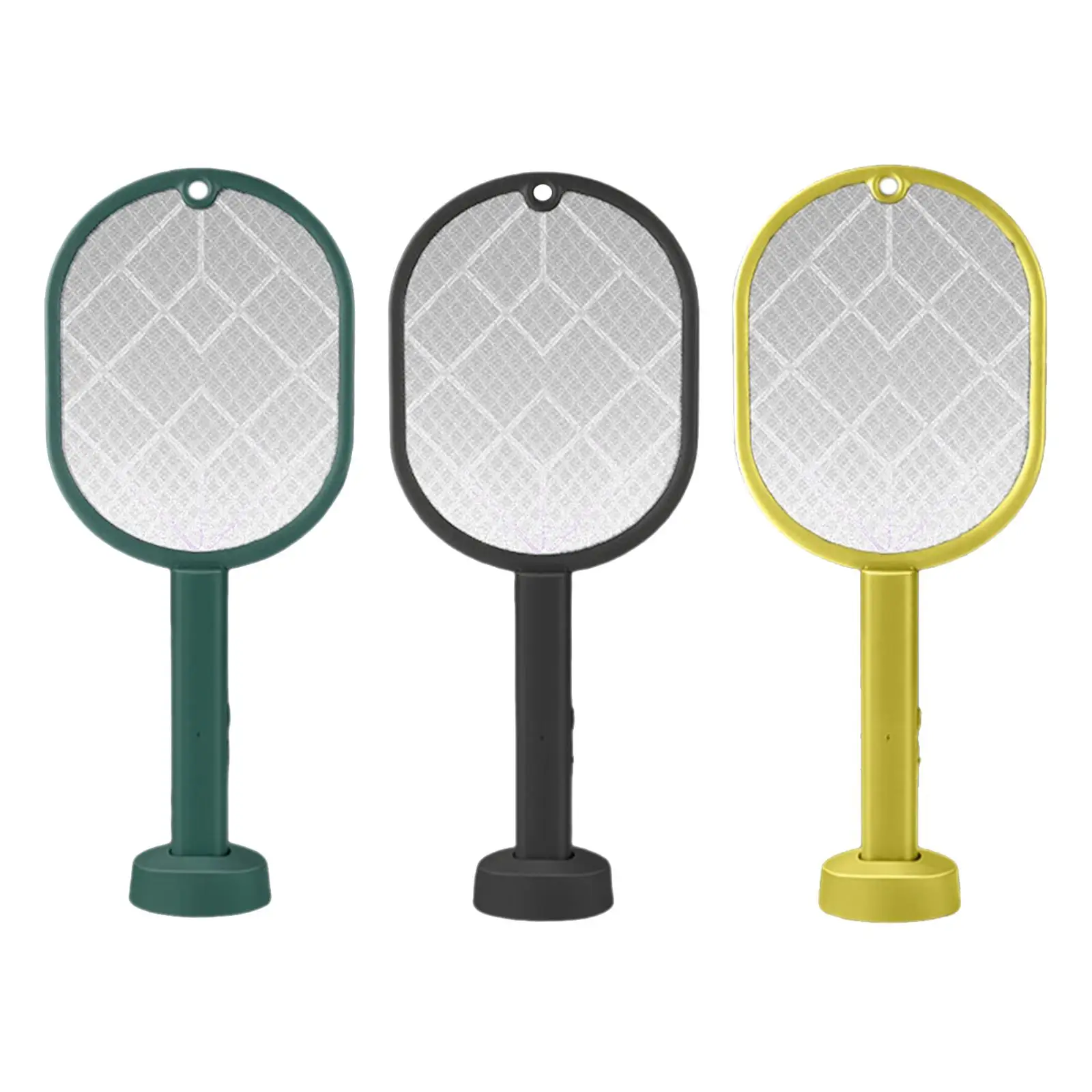 2 in 1 Smart Bug Zapper Table Placing & Hand Holding Electric Fly Swatter Racket for Bedroom Office