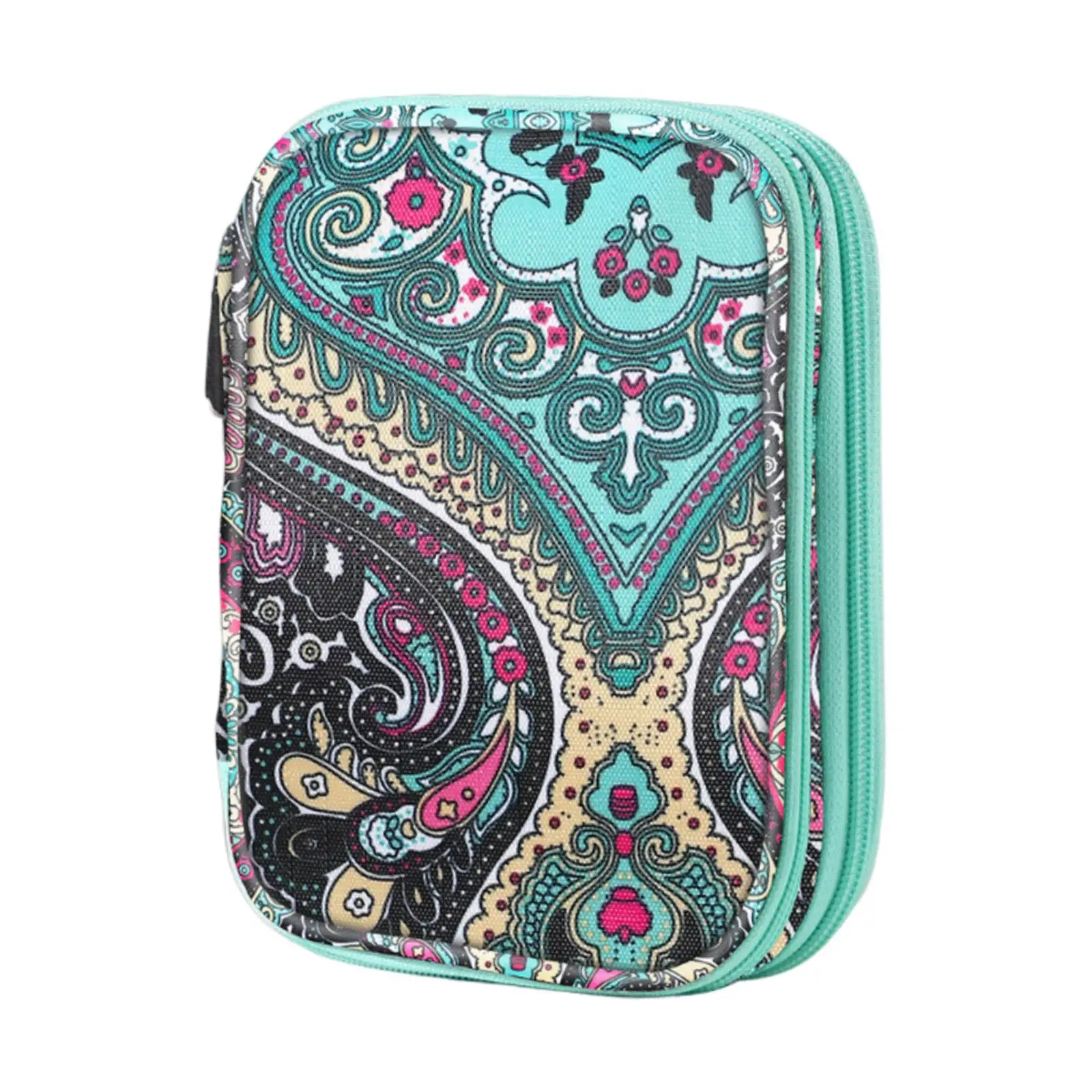 Knitting Needle Storage Bag with Zipper Easily to Carry Needle Scissors Knitting Needle Sewing Tool Pouch Crochet Hook Case