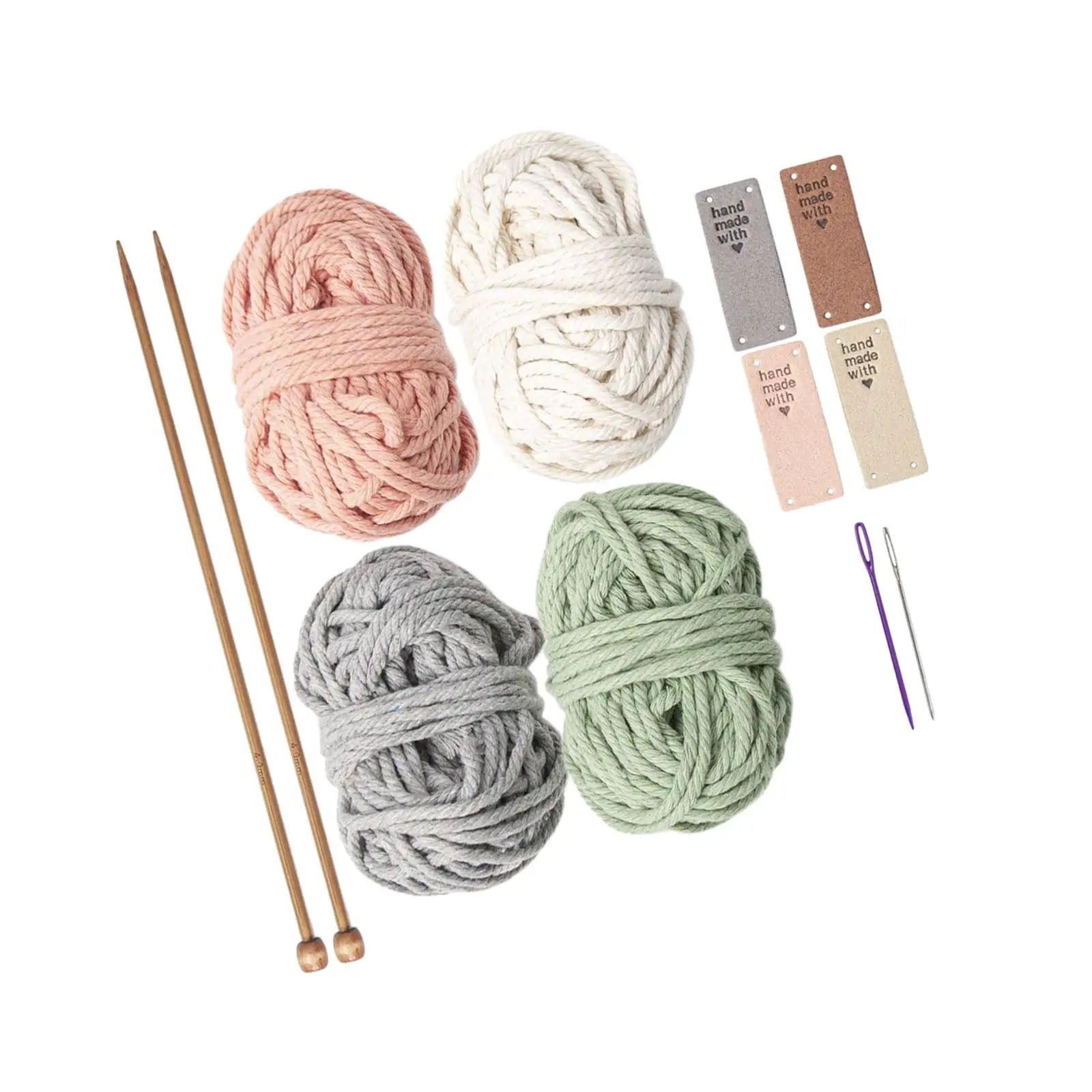 Crochet Kit for Beginners 4 Color Handwoven for Starter Children Needlework
