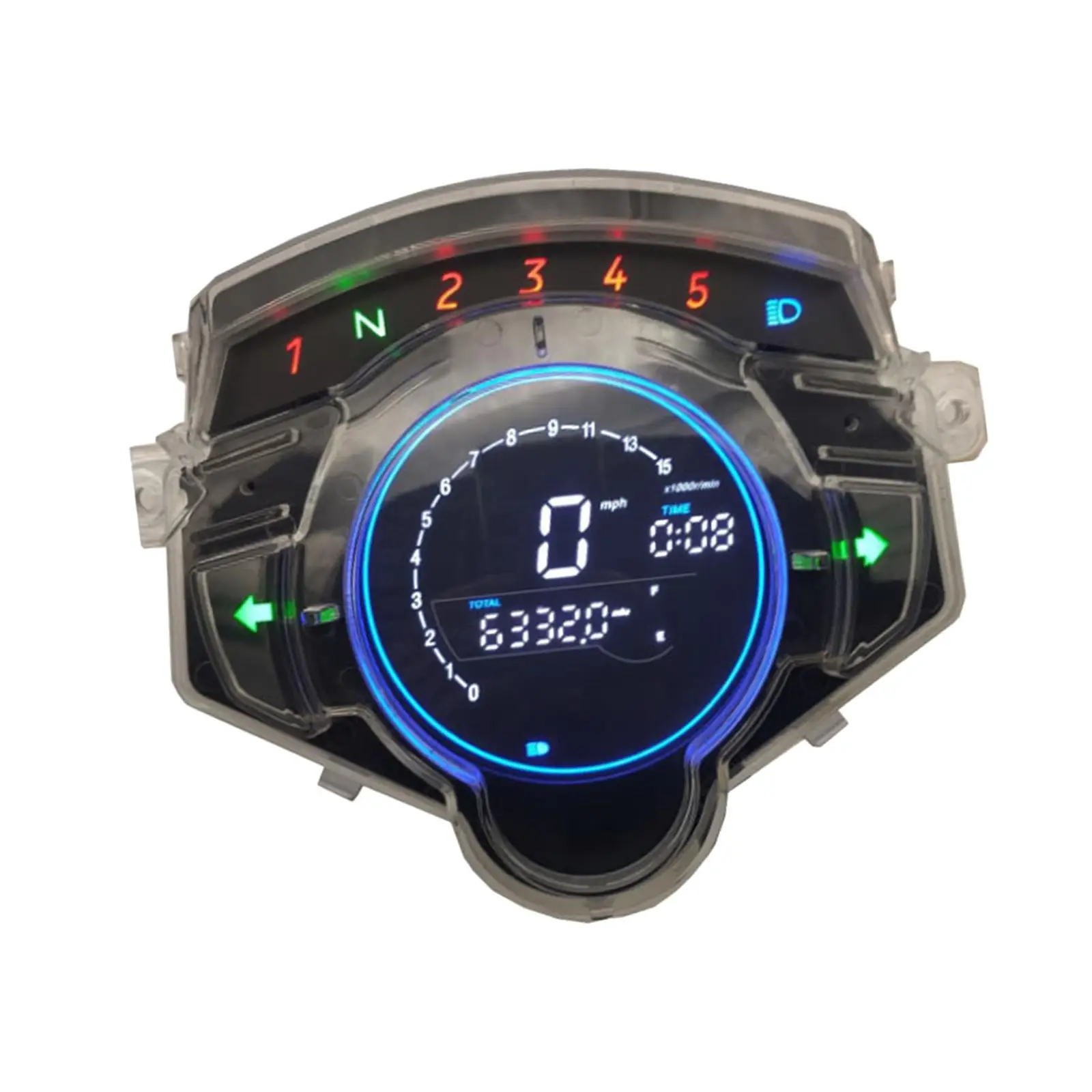 Motorcycle LED Speedometer Electronic Digital Gauge for Yamaha LC135 V4 V5 V6 V7 Quality Accessories Stable Performance