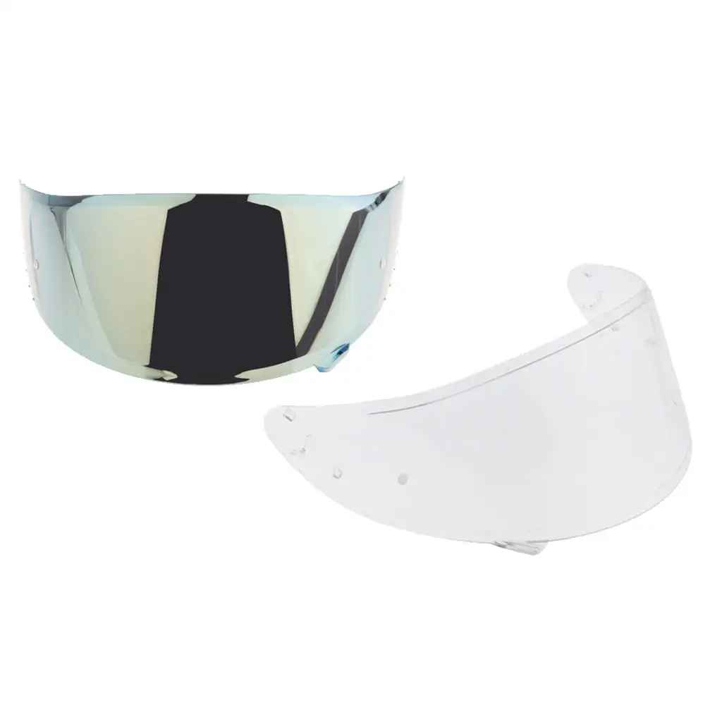 2pcs Motorcycle Helmet HD Visor for X14   Face Shield Clear Golden