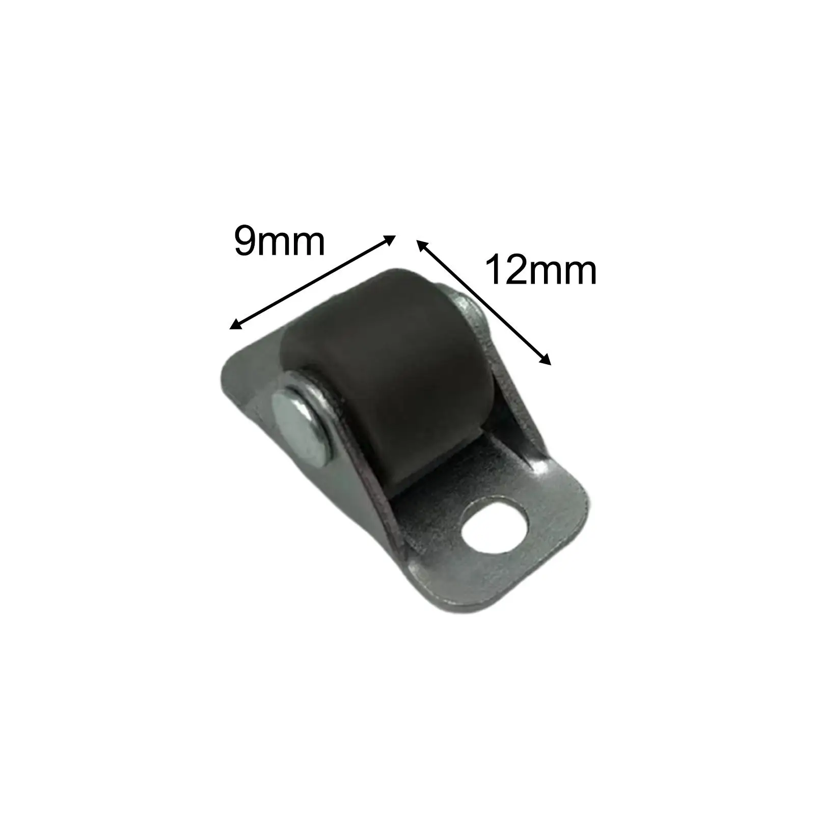 4x Sliding Door Pulley Small Rubber Caster Set Directional Fixed Small Caster for Cabinet Small Furniture Table Workbench Chair