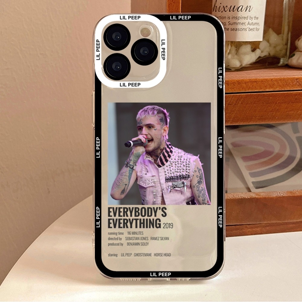 Чехол для телефона с альбомом lil peep для iPhone 11 12 Mini 13 14 Pro Max, прозрачный чехол | AliExpress