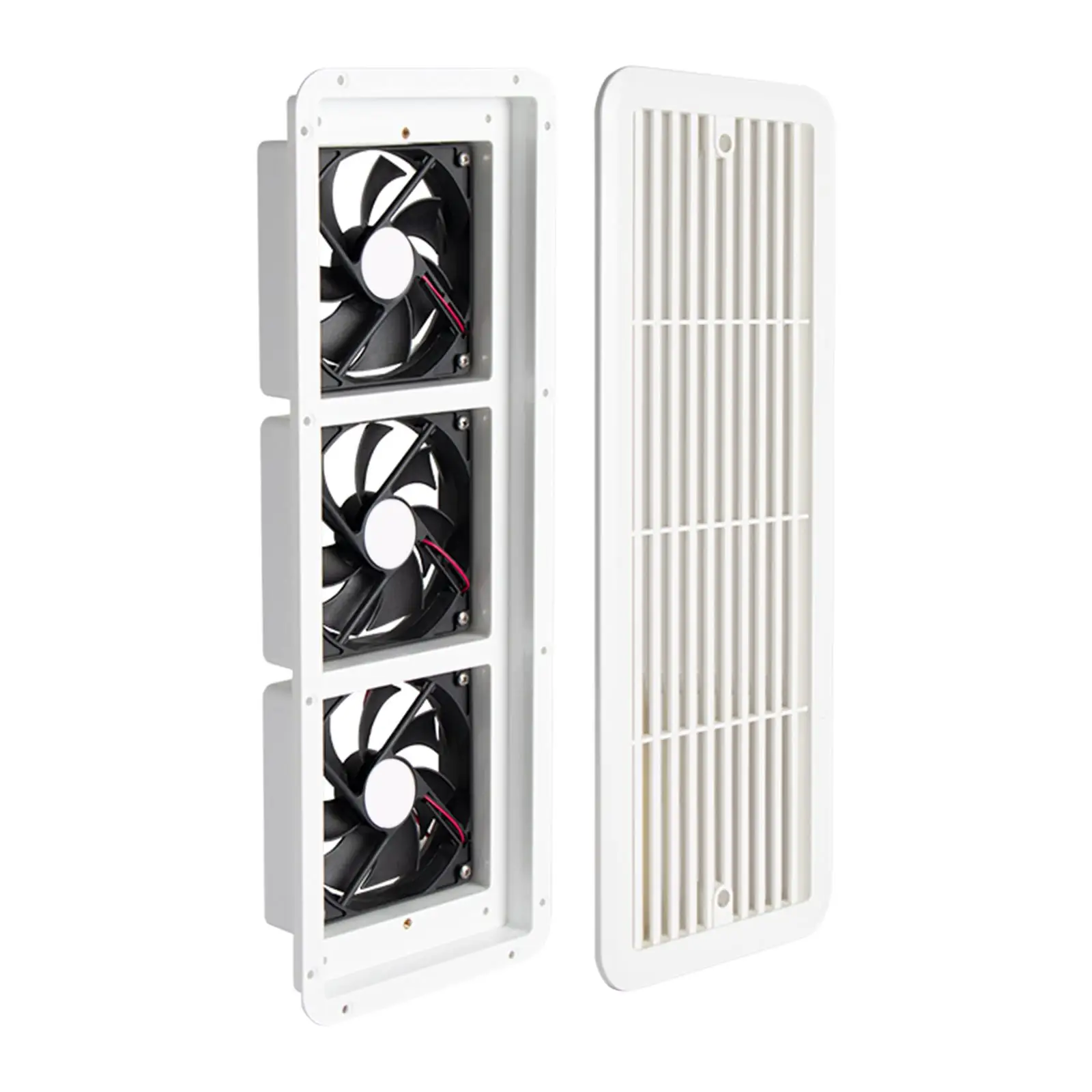 Rack Mounted Cooling Fan with Speed Controller IP55 Waterproof for Refrigerator Vent Cabinets Camper Truck Caravan RV