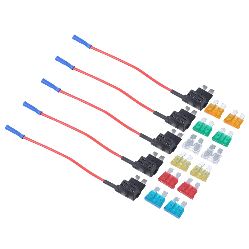 12x автомобильный Средний плавкий предохранитель с держателем цепи 5 10 15  20 25 30A предохранители