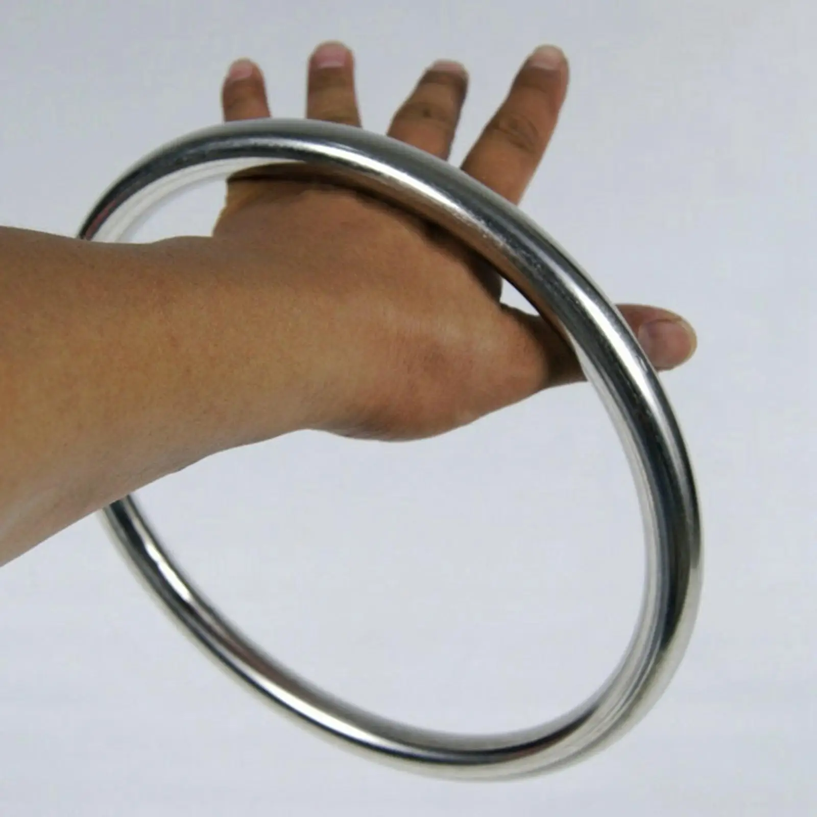 Stainless Steel Rattan Ring Durable Training Equipment Rings Sturdy Hoop