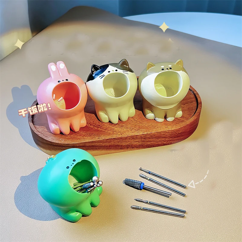 Best of Nail Art Grinding Head Bit Holder Cute Nail Drill Bits Holder Container Display Rack Nail Brushes Holder Nail Bit Storage Tools Reviews & Tips