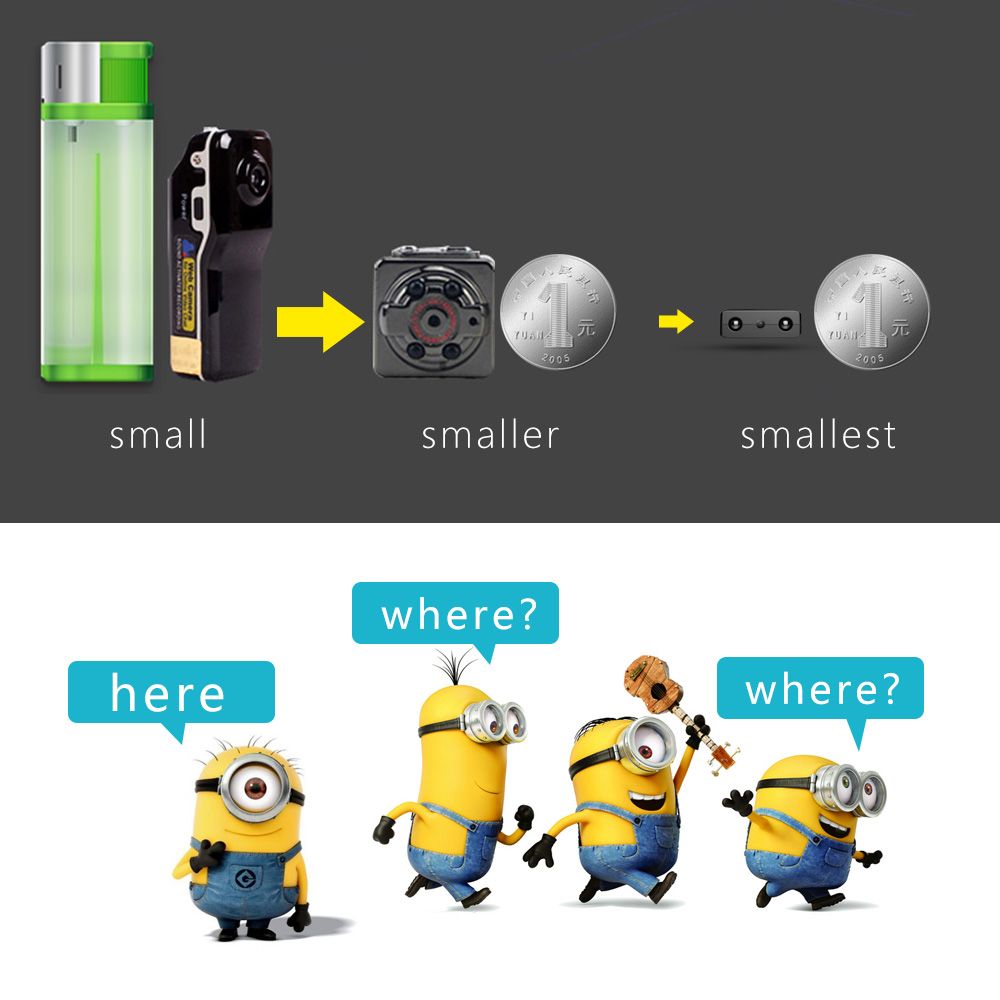 Description Picture 6 of itemMini Camera XD IR-CUT Smallest Full HD 1080P Home Security Camcorder Infrared Night Vision Micro cam DV DVR Motion Detection