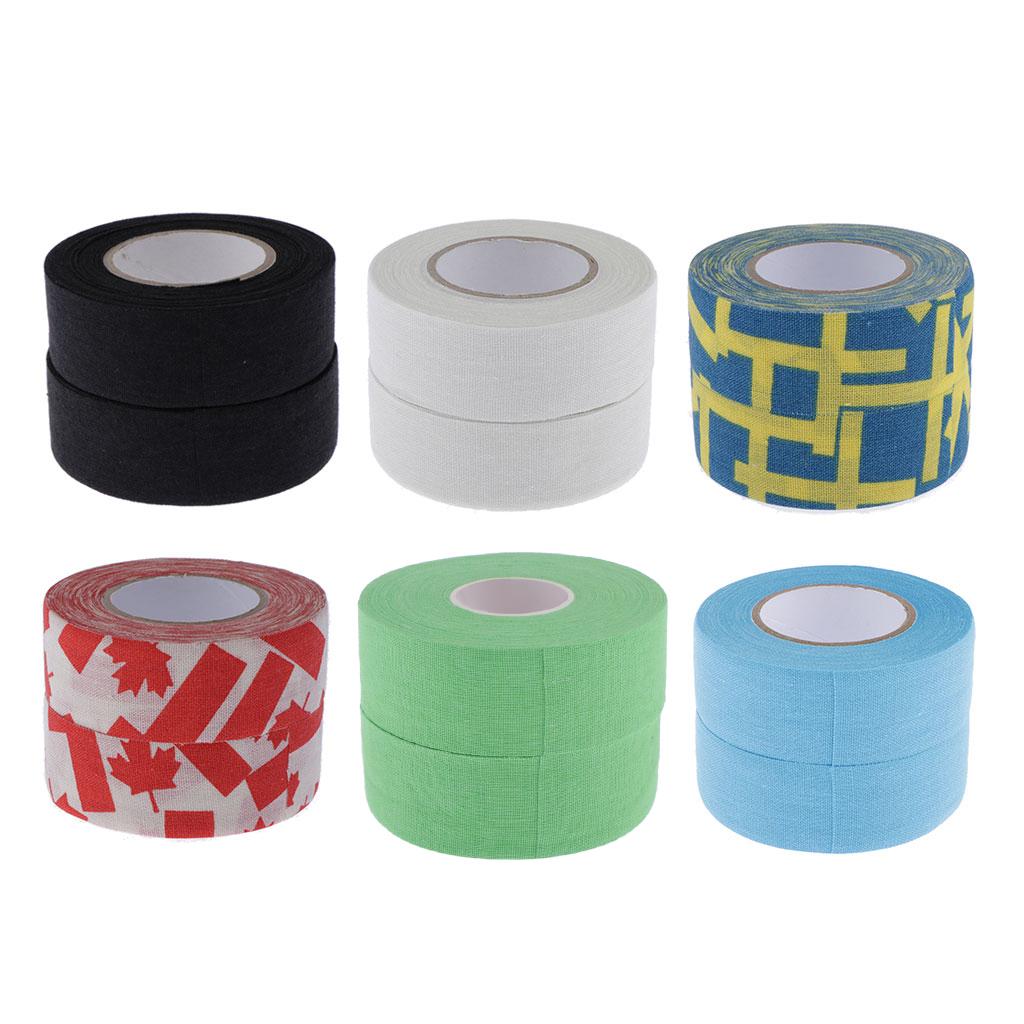 2Rolls Hockey Stick Tapes High strength Cotton Ice Hockey Stick Tape Ice Hockey Stick Grips Training Hockey Equipment