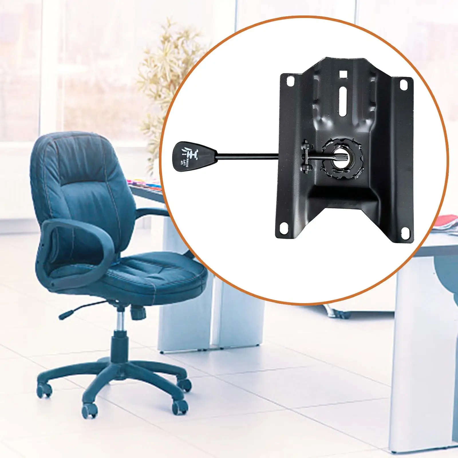Tilt Control and Gas Lift Adjustable Replacing Swivel Chair Bottom Plate Base task Chair Desk Chair Furniture Gaming Chair