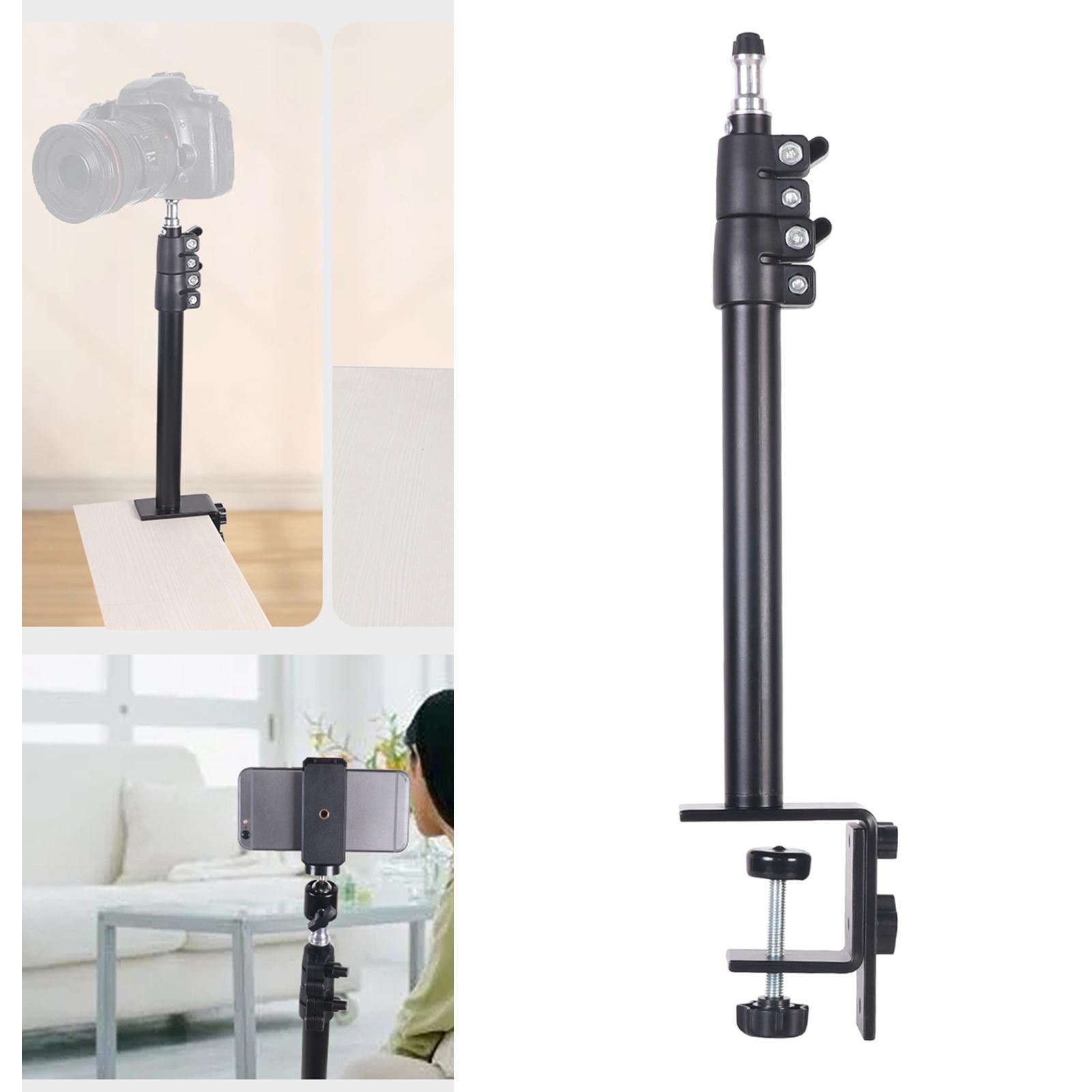 Adjustable Desk Clamp Mount Stand W/ 1/4 Screw Desk Mount stands for DSLR light