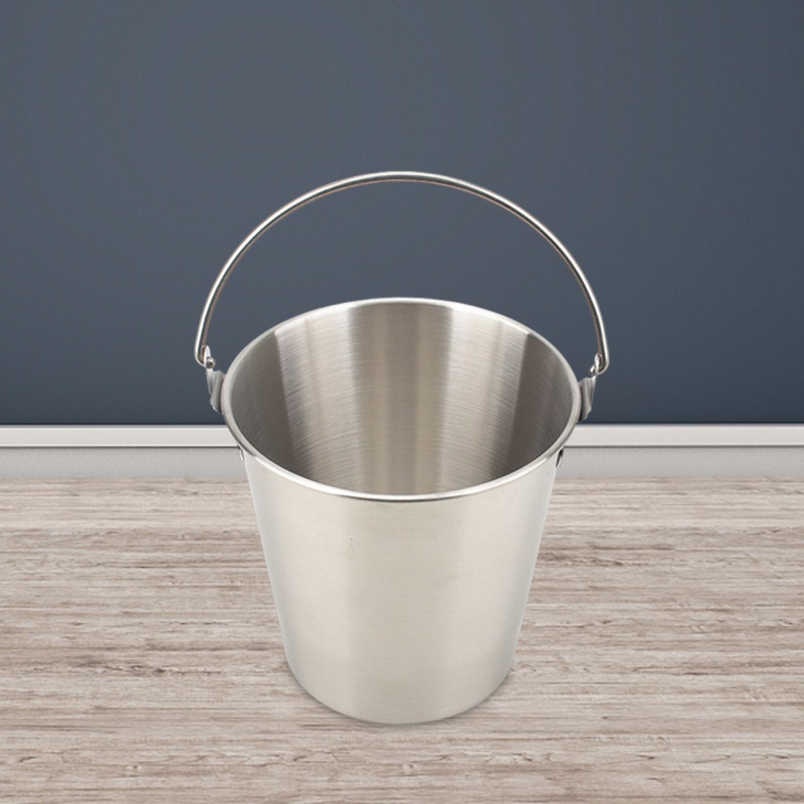 Large Capacity Stainless Steel Bucket, Household Barrel with